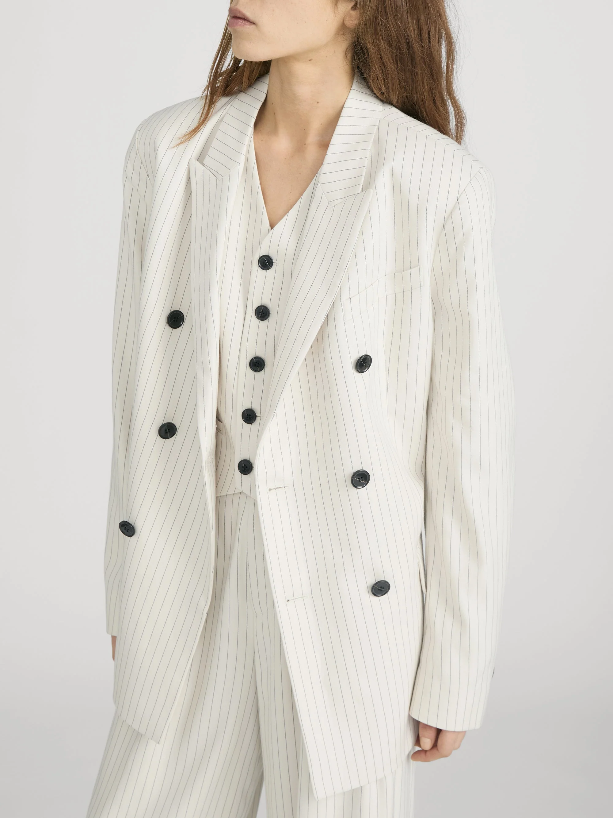 FRAME - The Pinstripe Avenue Blazer - Image 4