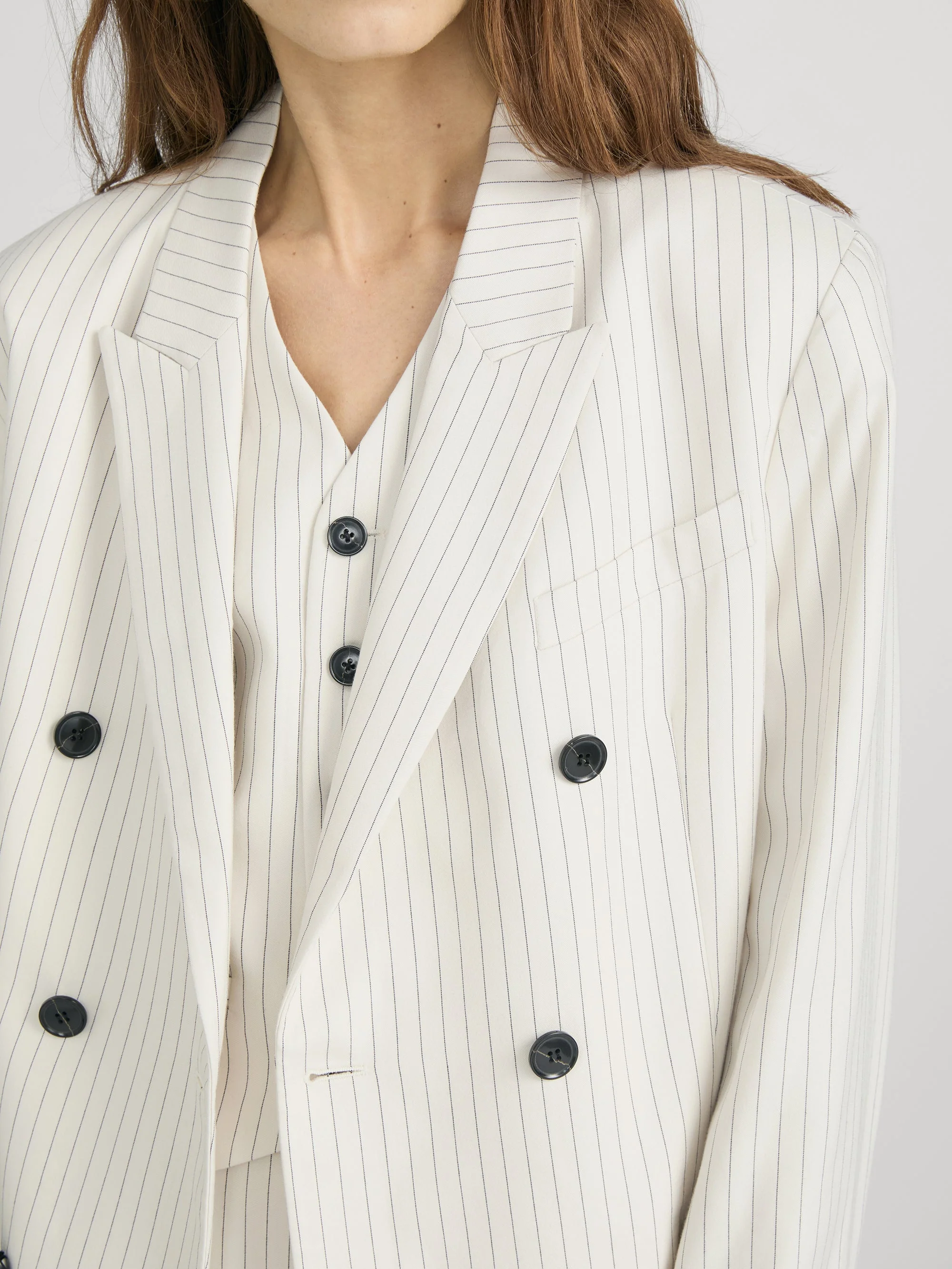 FRAME - The Pinstripe Avenue Blazer - Image 5