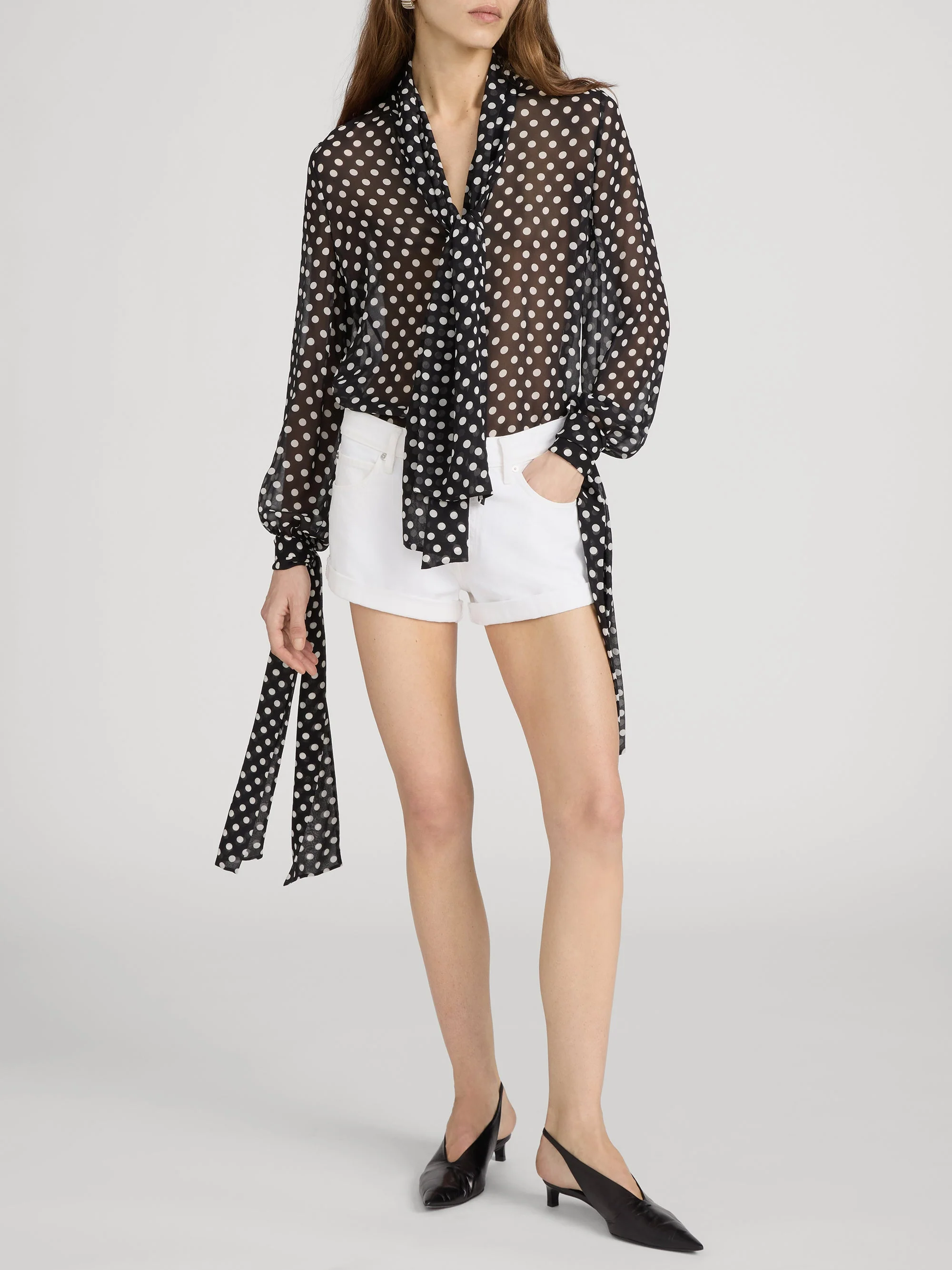 FRAME - The Polka Dot Nouvelle Blouse - Image 2