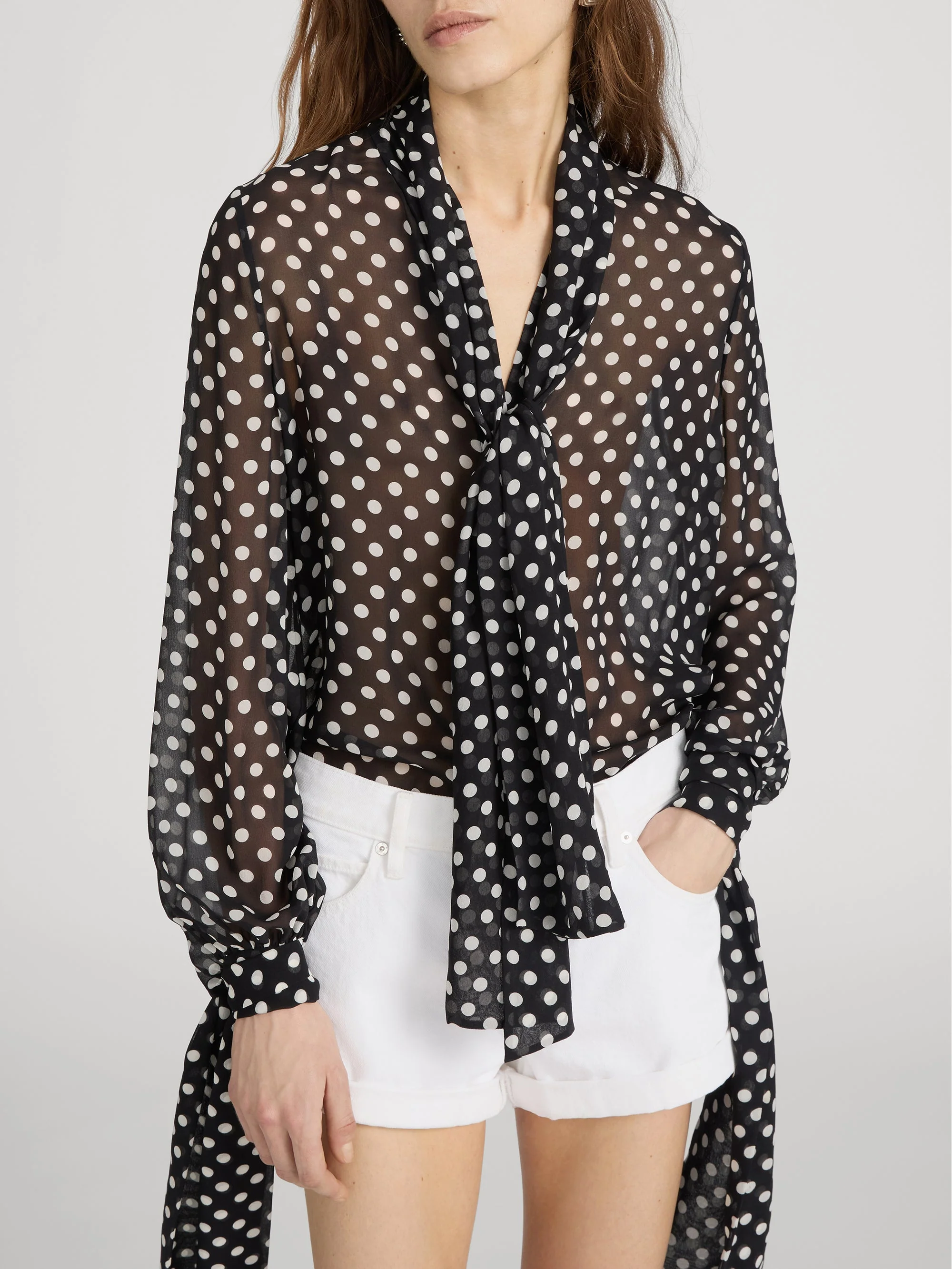 FRAME - The Polka Dot Nouvelle Blouse - Image 3