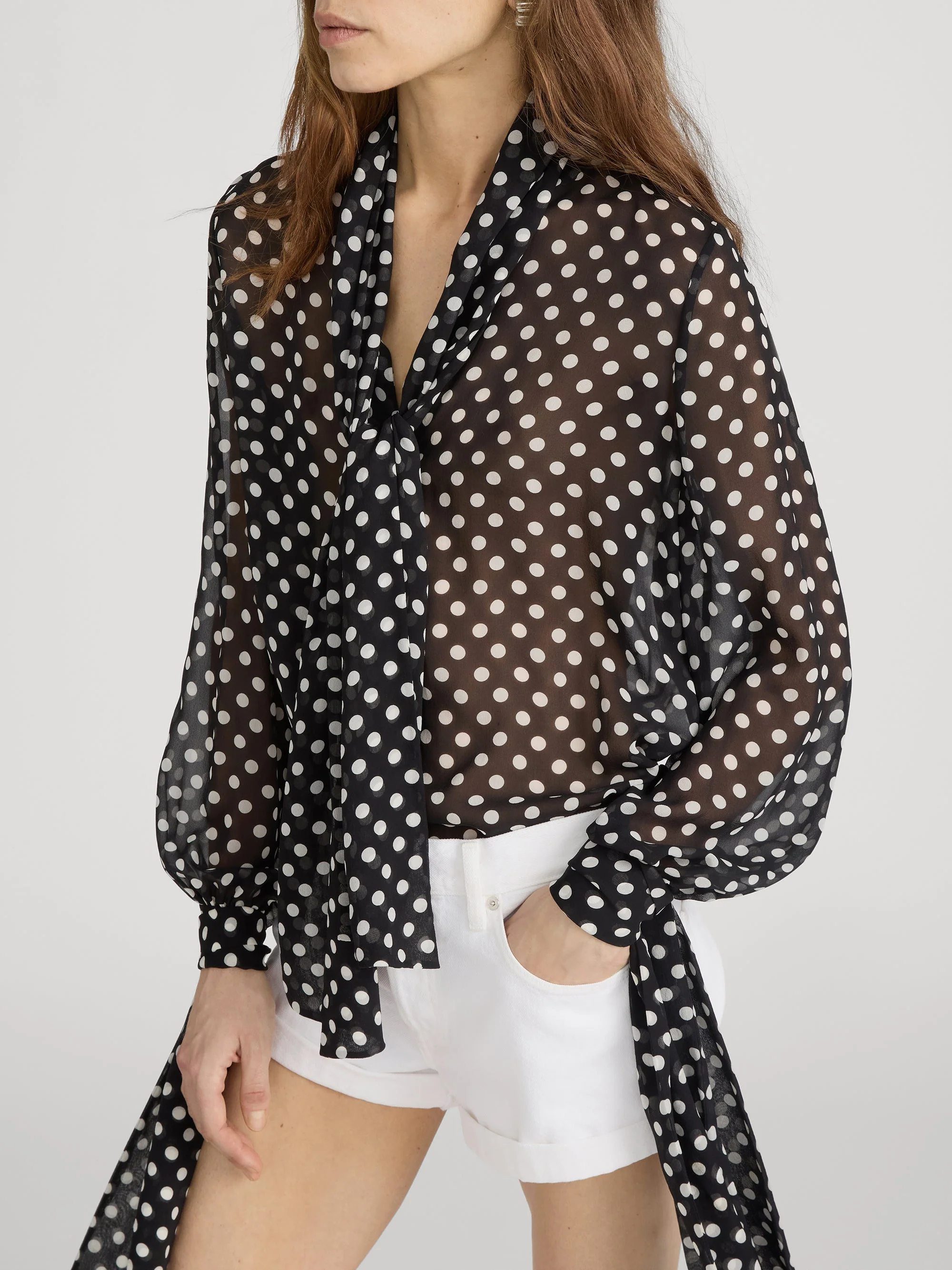 FRAME - The Polka Dot Nouvelle Blouse - Image 4