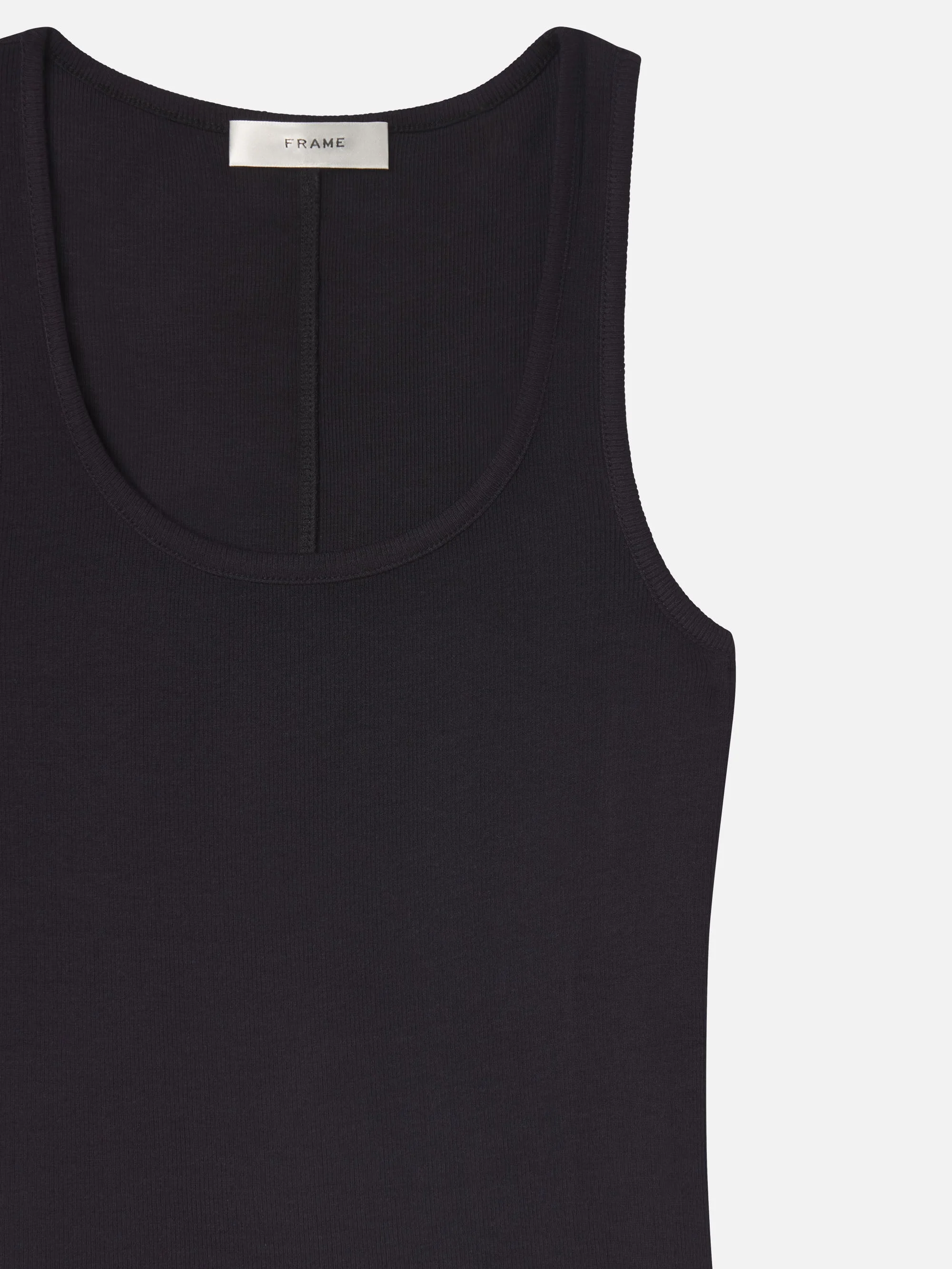 FRAME - The Rib Scoop Neck Tank - Image 2