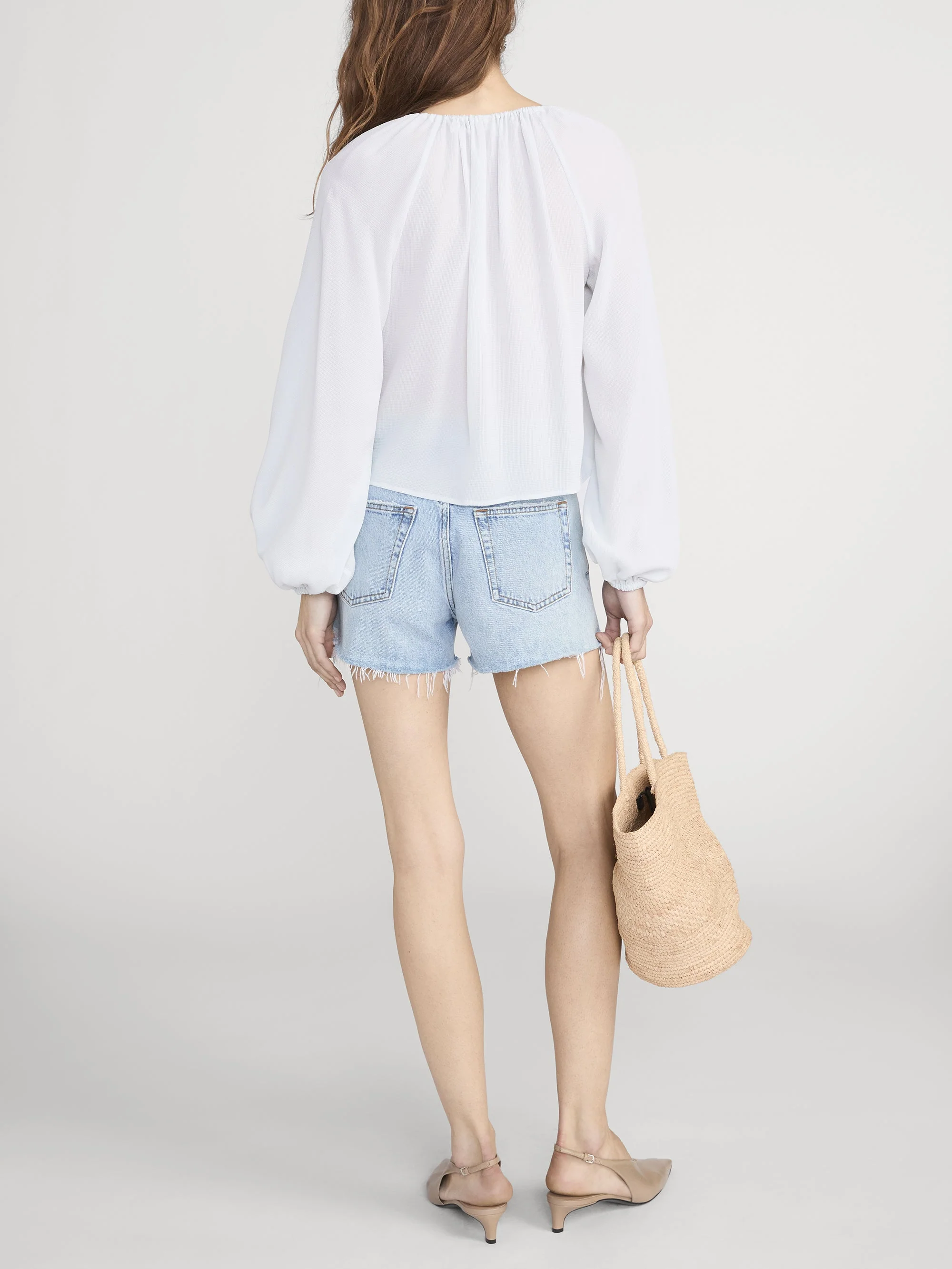 FRAME - The Silk Balloon Blouse - Image 6