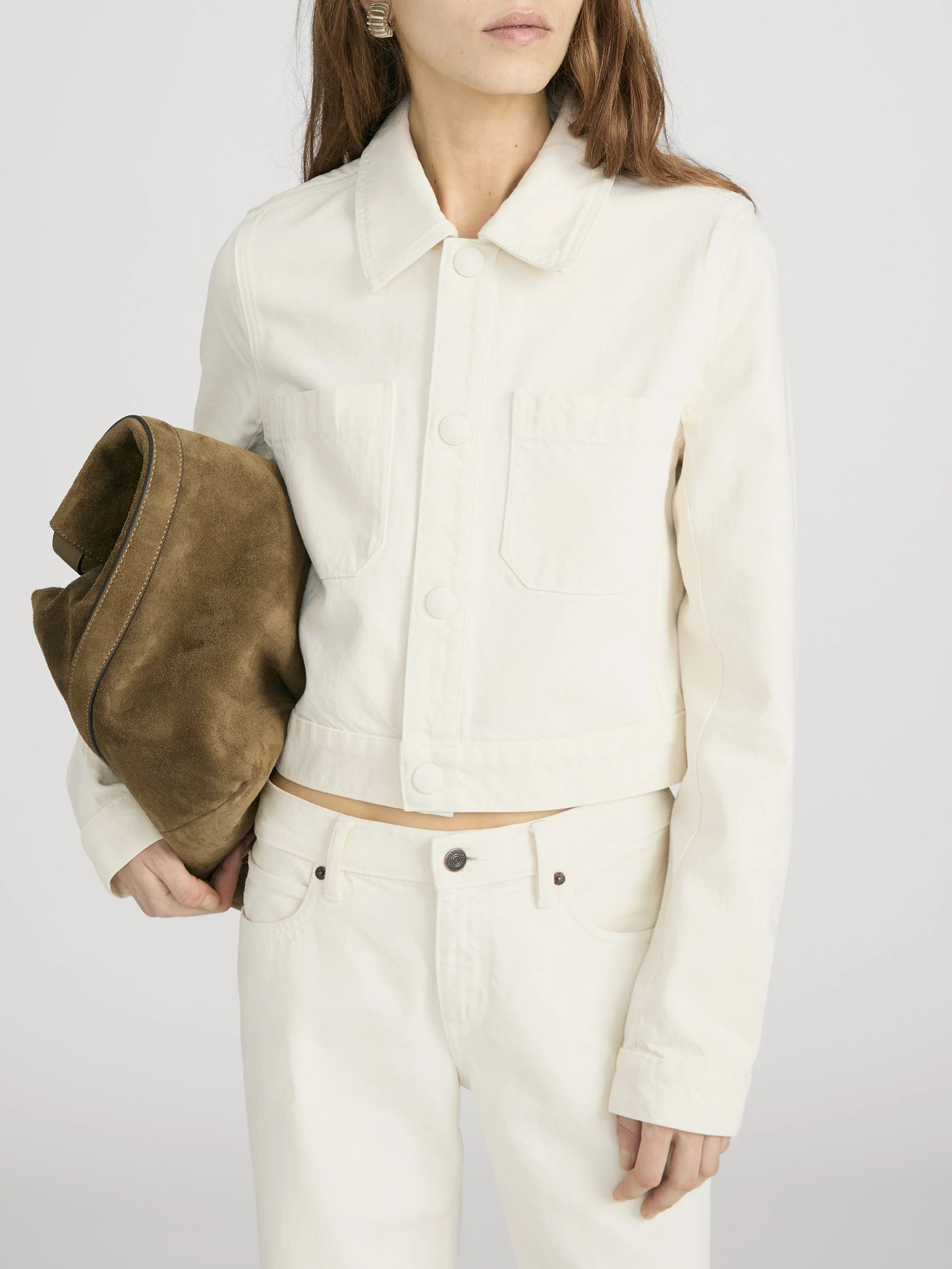 FRAME - The Small Denim Jacket - Image 3