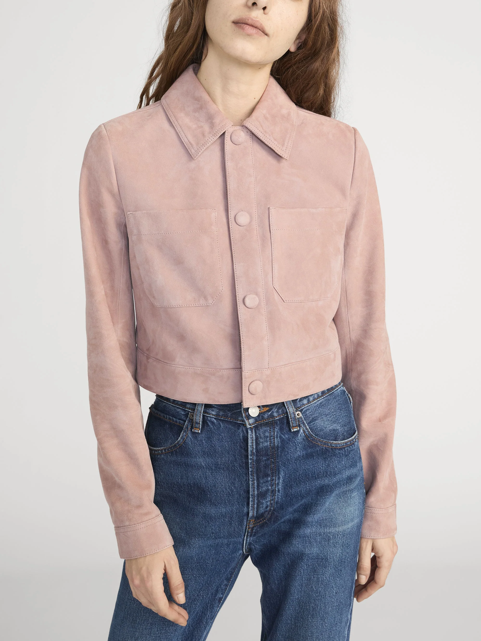 FRAME - The Small Suede Jacket - Image 3