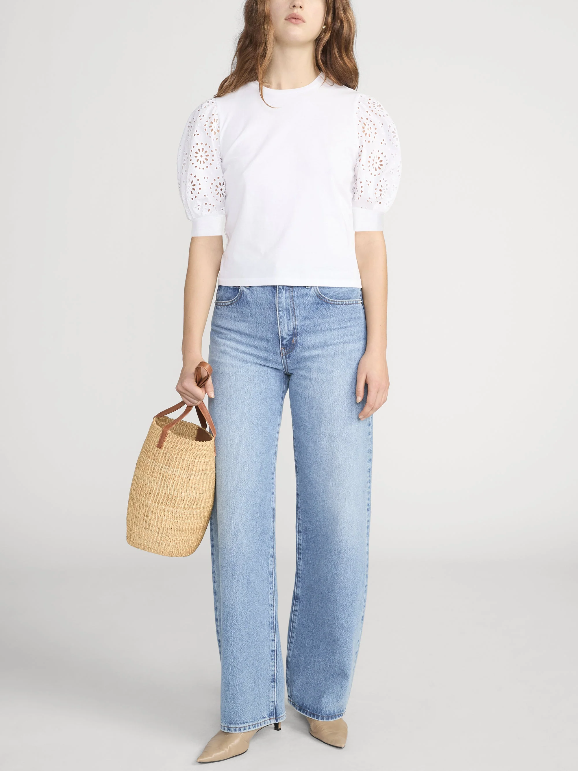 FRAME - The Solstice Eyelet Tee - Image 2