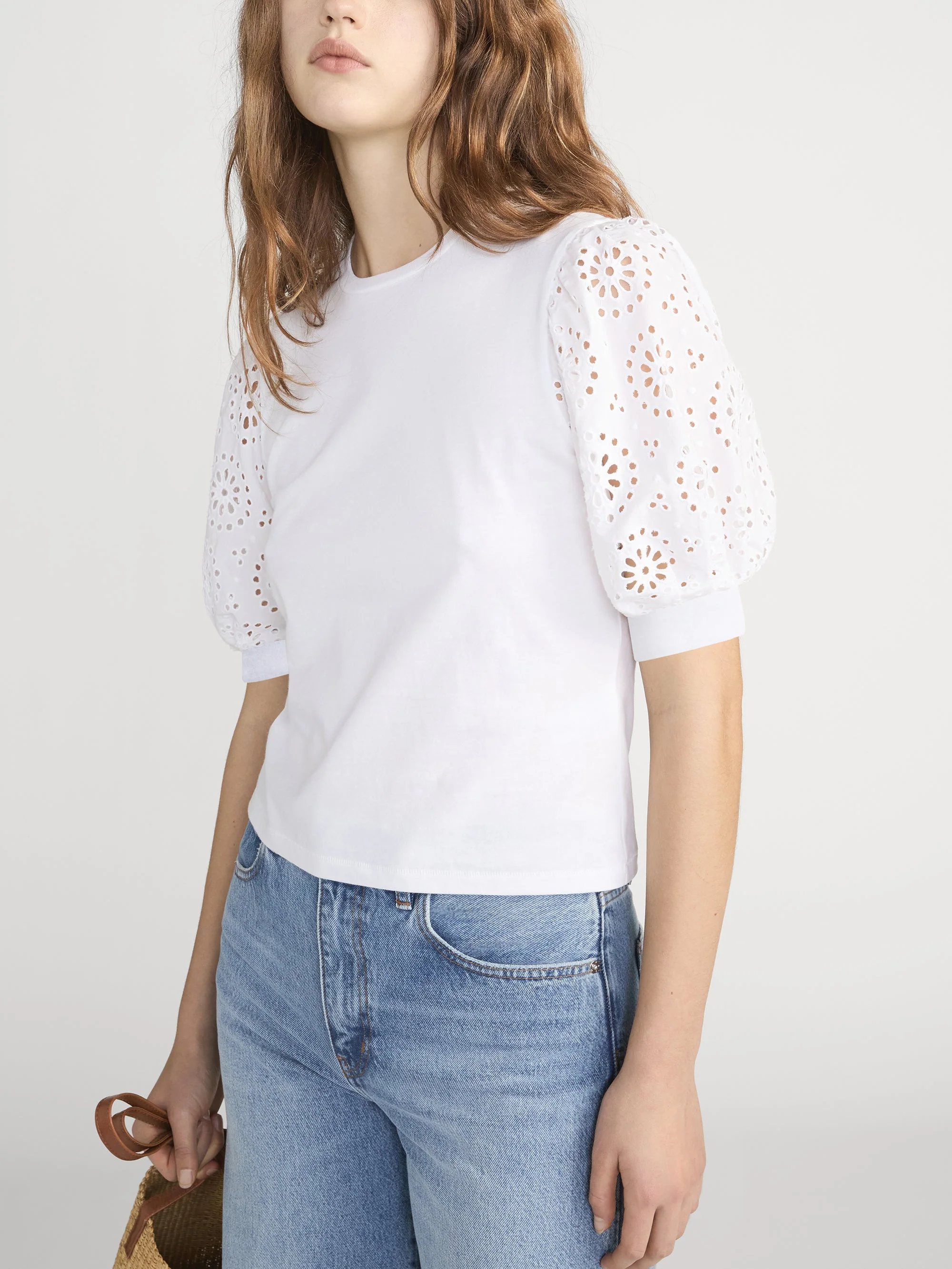 FRAME - The Solstice Eyelet Tee - Image 4