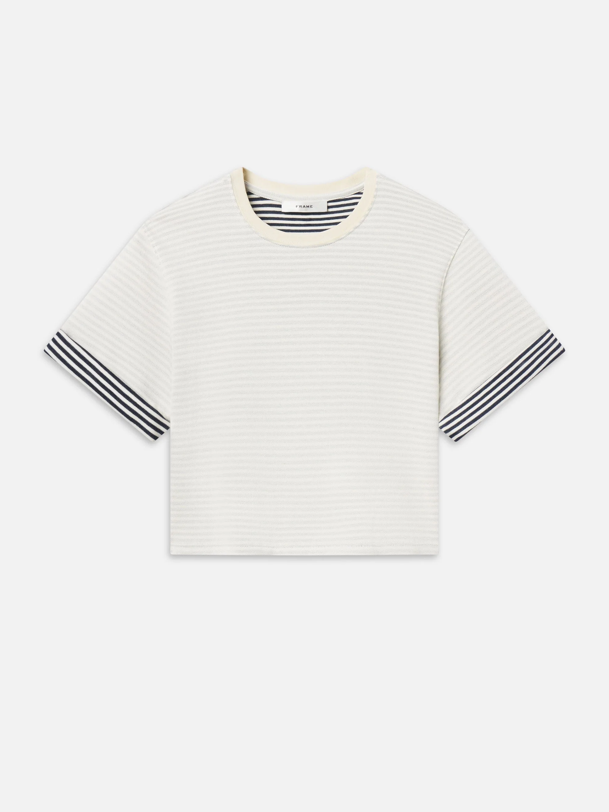 FRAME - The Stripe Cuff Top