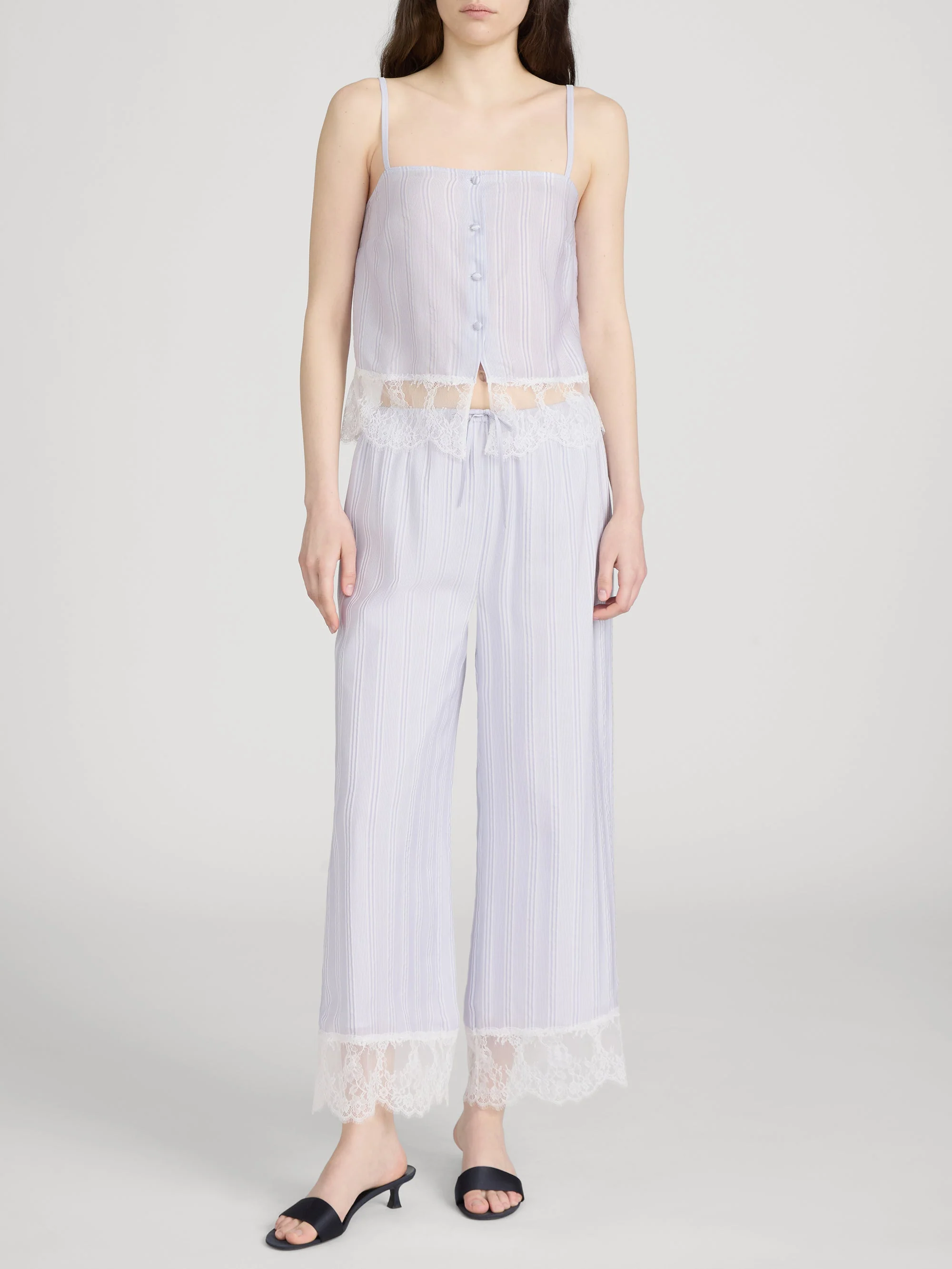 FRAME - The Stripe Lace Cami - Image 2