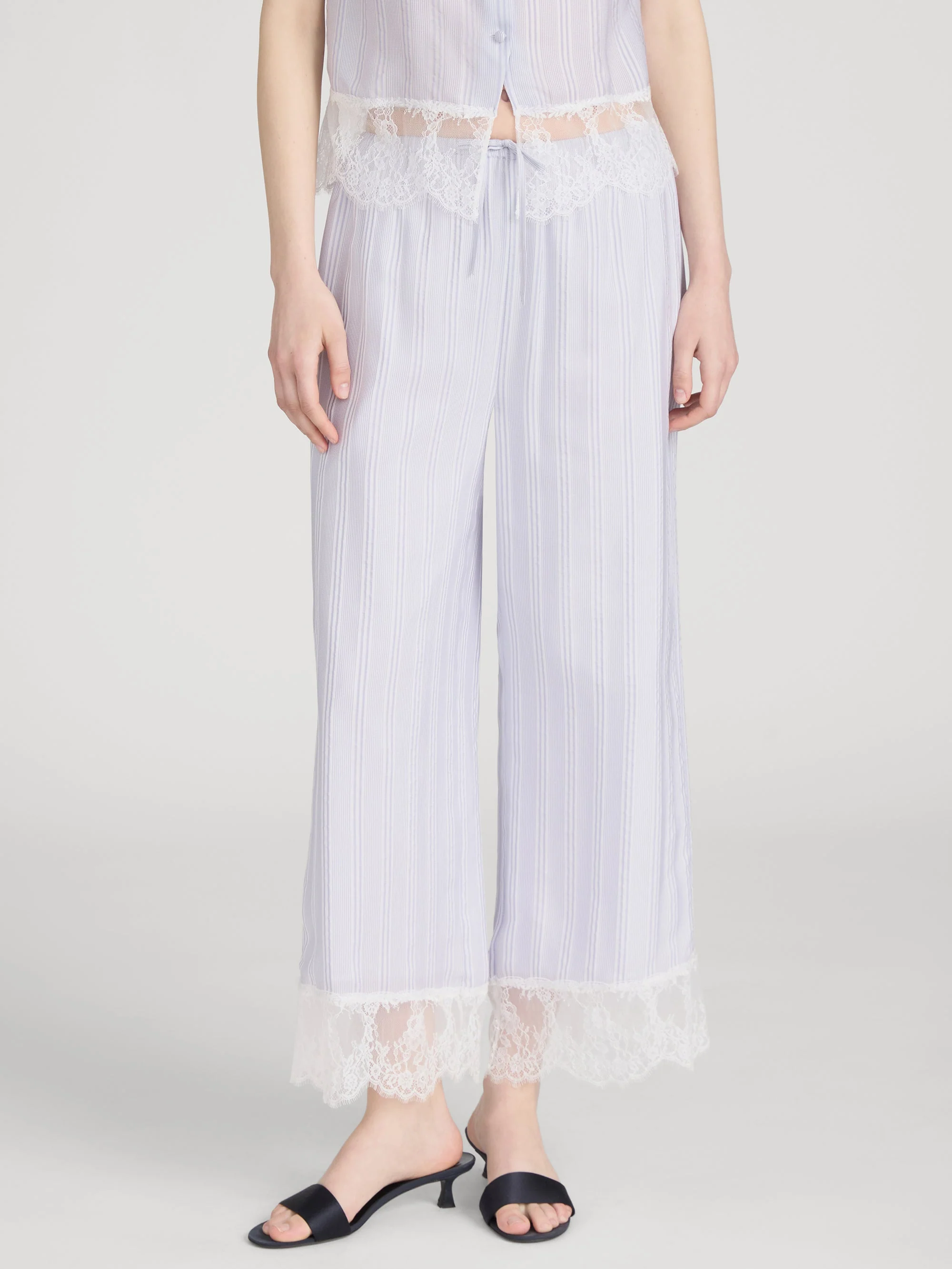 FRAME - The Stripe Lace Lounge Pant - Image 3