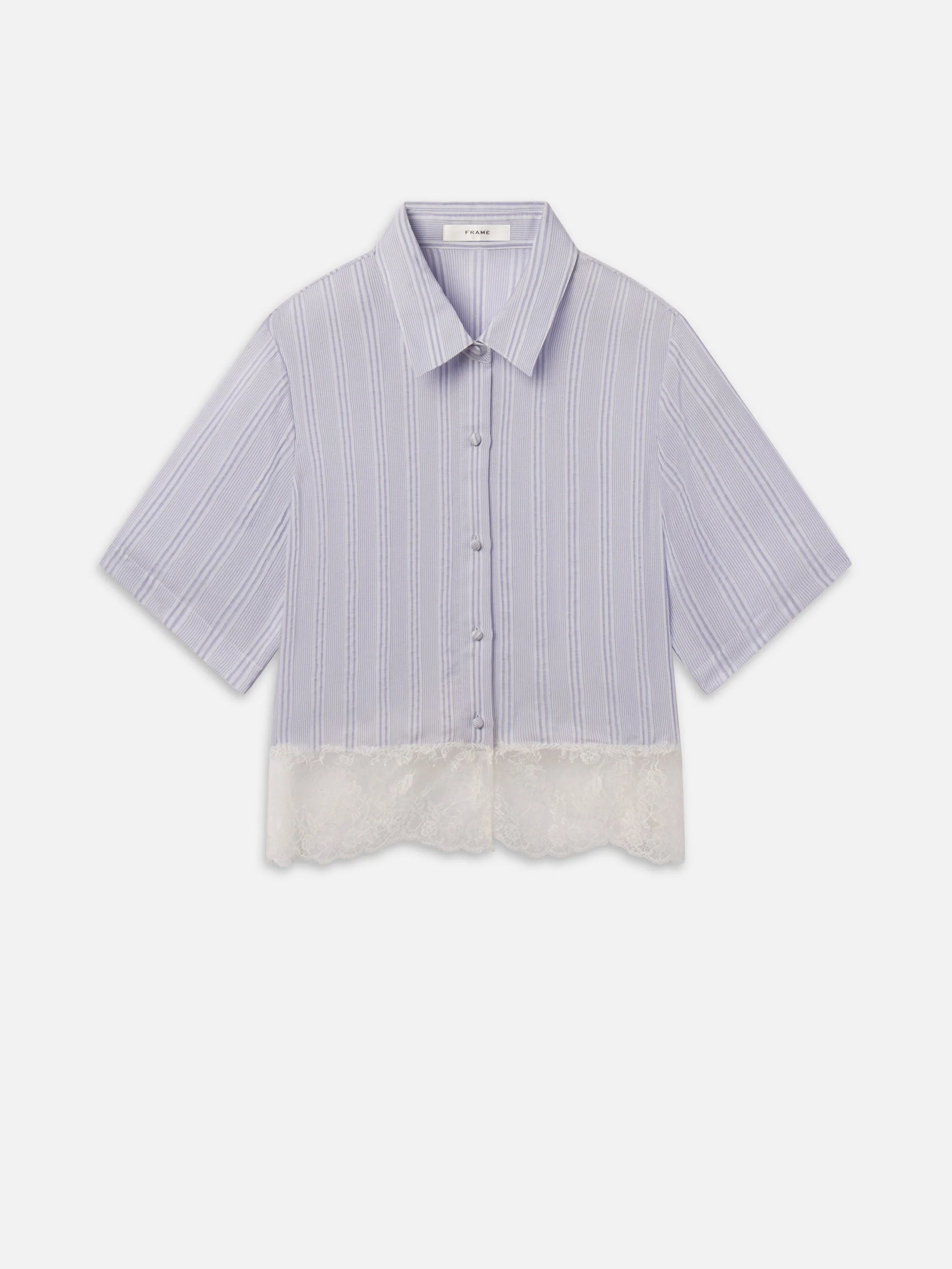 FRAME - The Stripe Lace Shirt