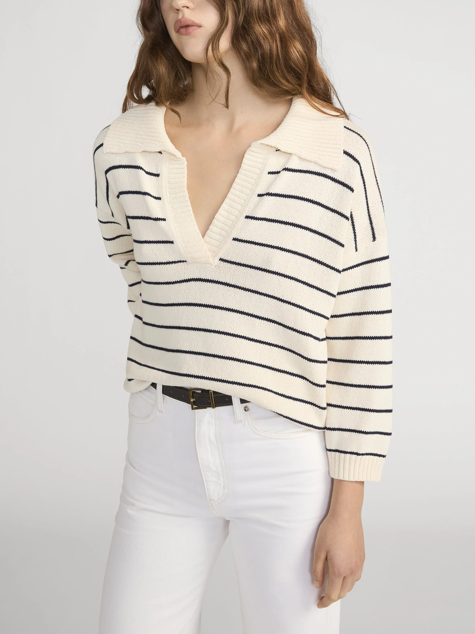FRAME - The Striped Easy Pullover - Image 4
