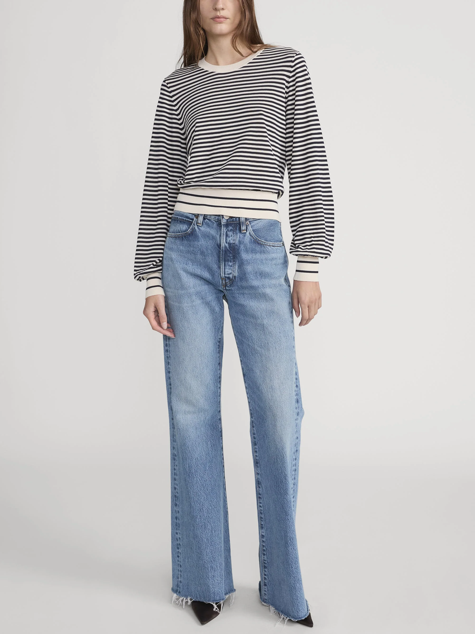 FRAME - The Striped Knit Sweater - Image 2