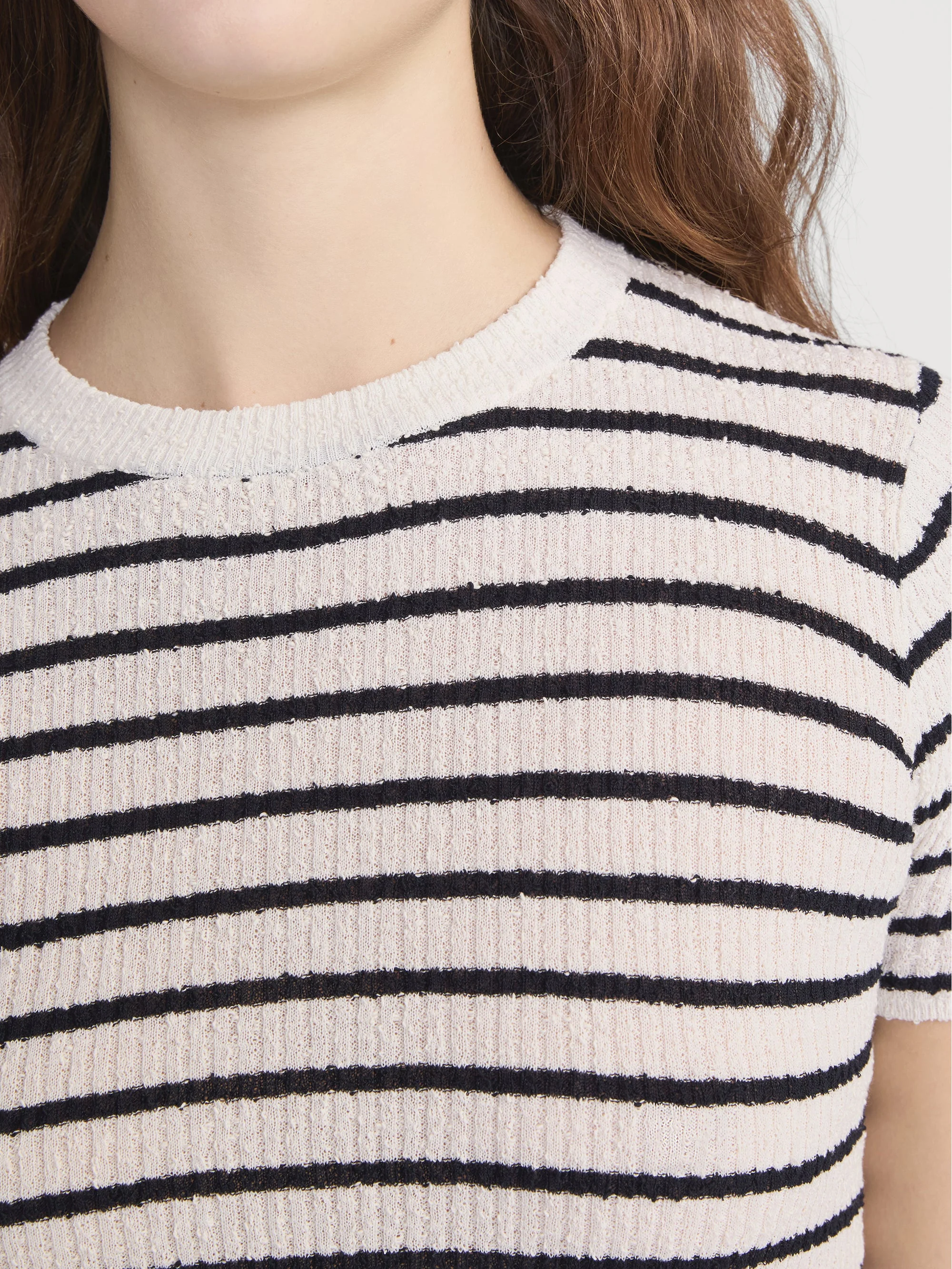 FRAME - The Striped Knit Tee - Image 5