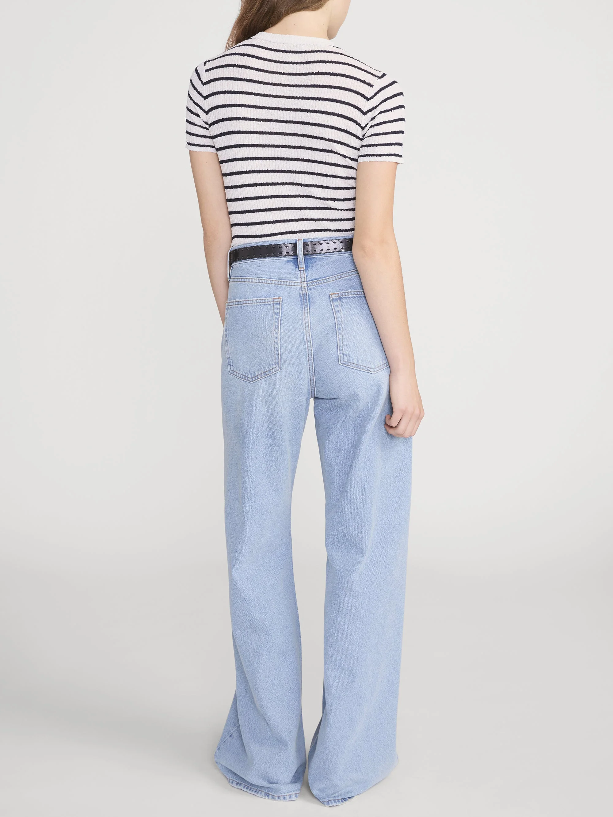 FRAME - The Striped Knit Tee - Image 6
