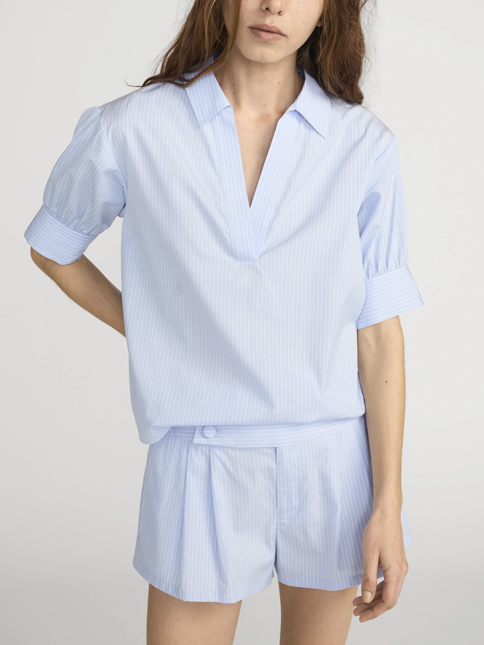 FRAME - The V - neck Popover Top - Image 3