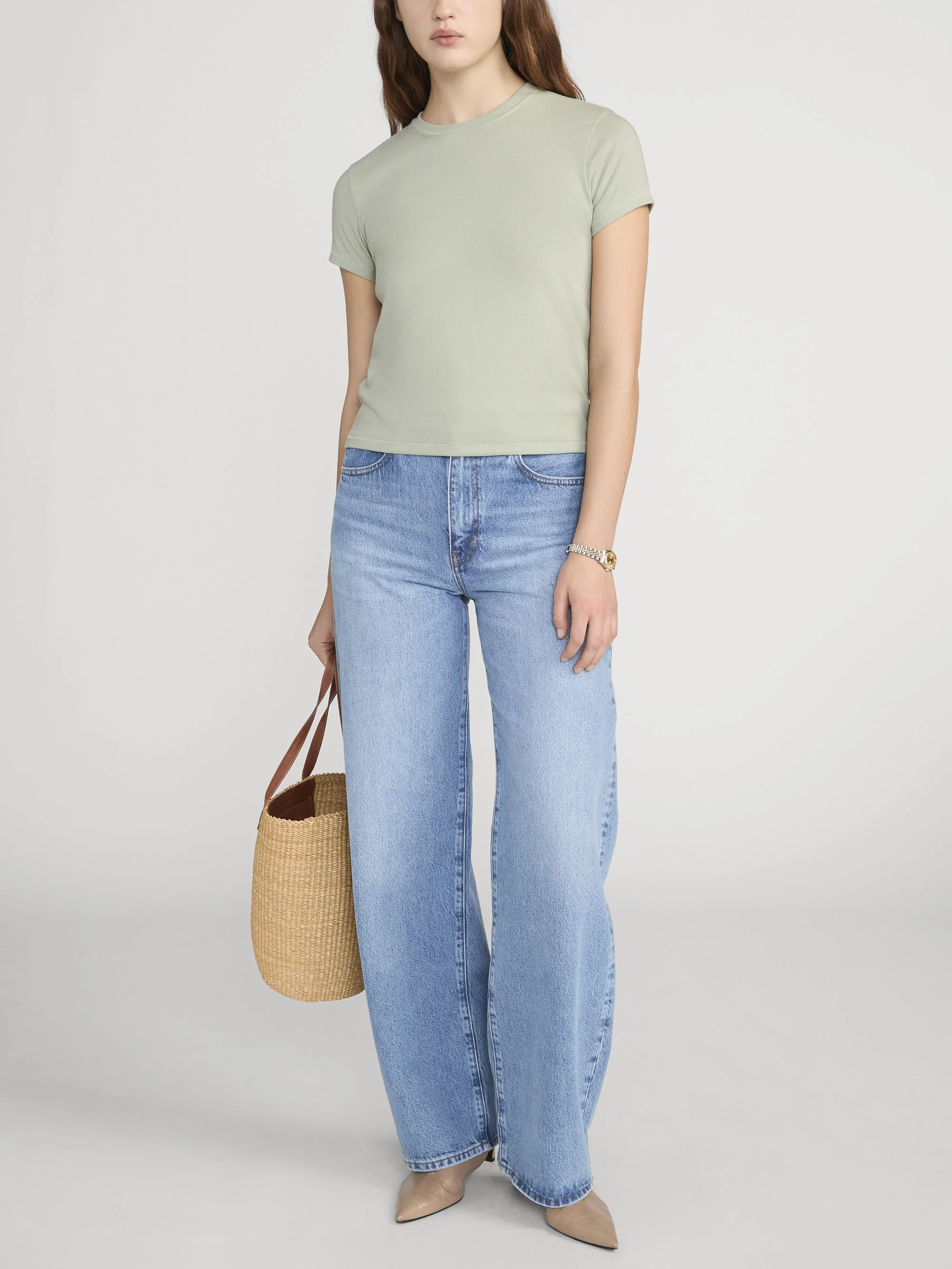 FRAME - The Vintage Baby Tee - Image 2