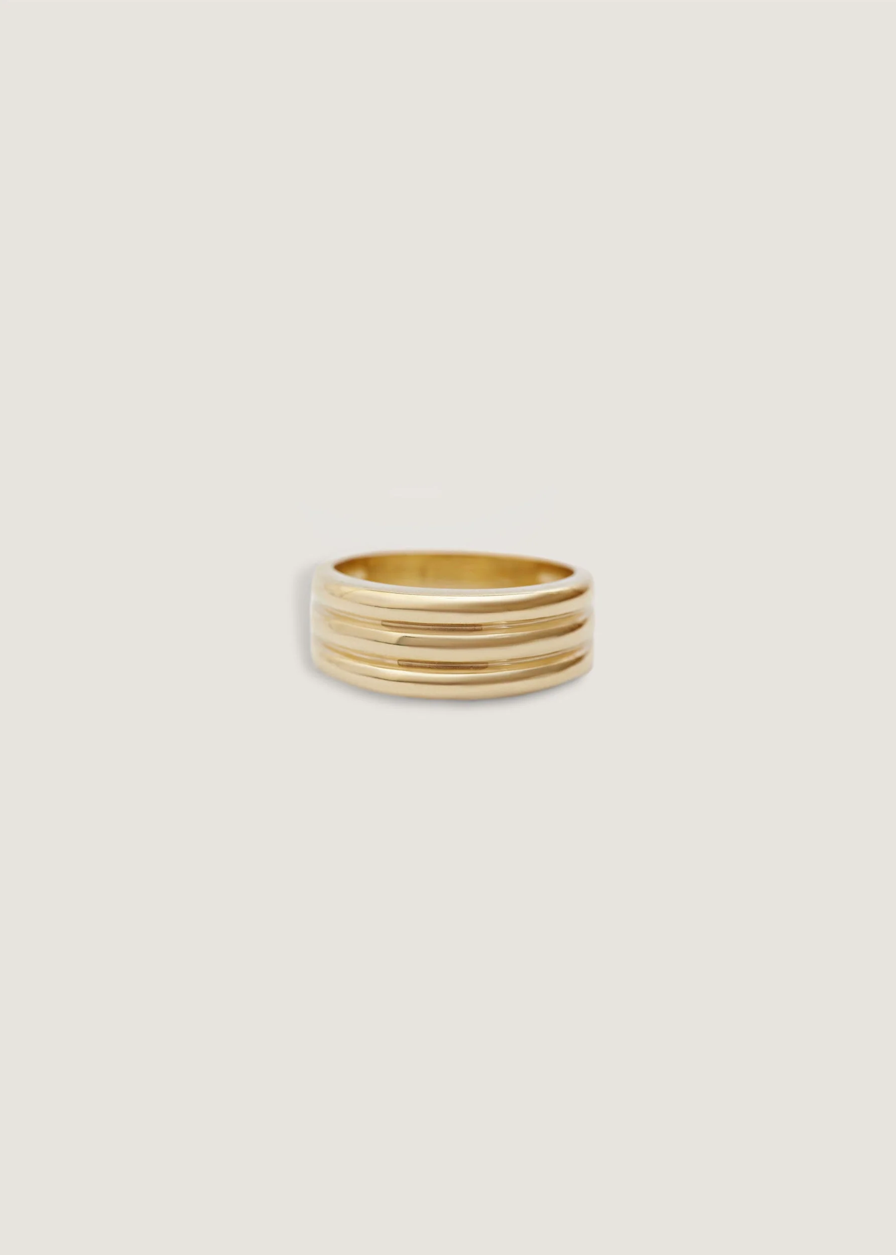 Kinn - Françoise Layered Ellipse Hollow Ring - Image 3