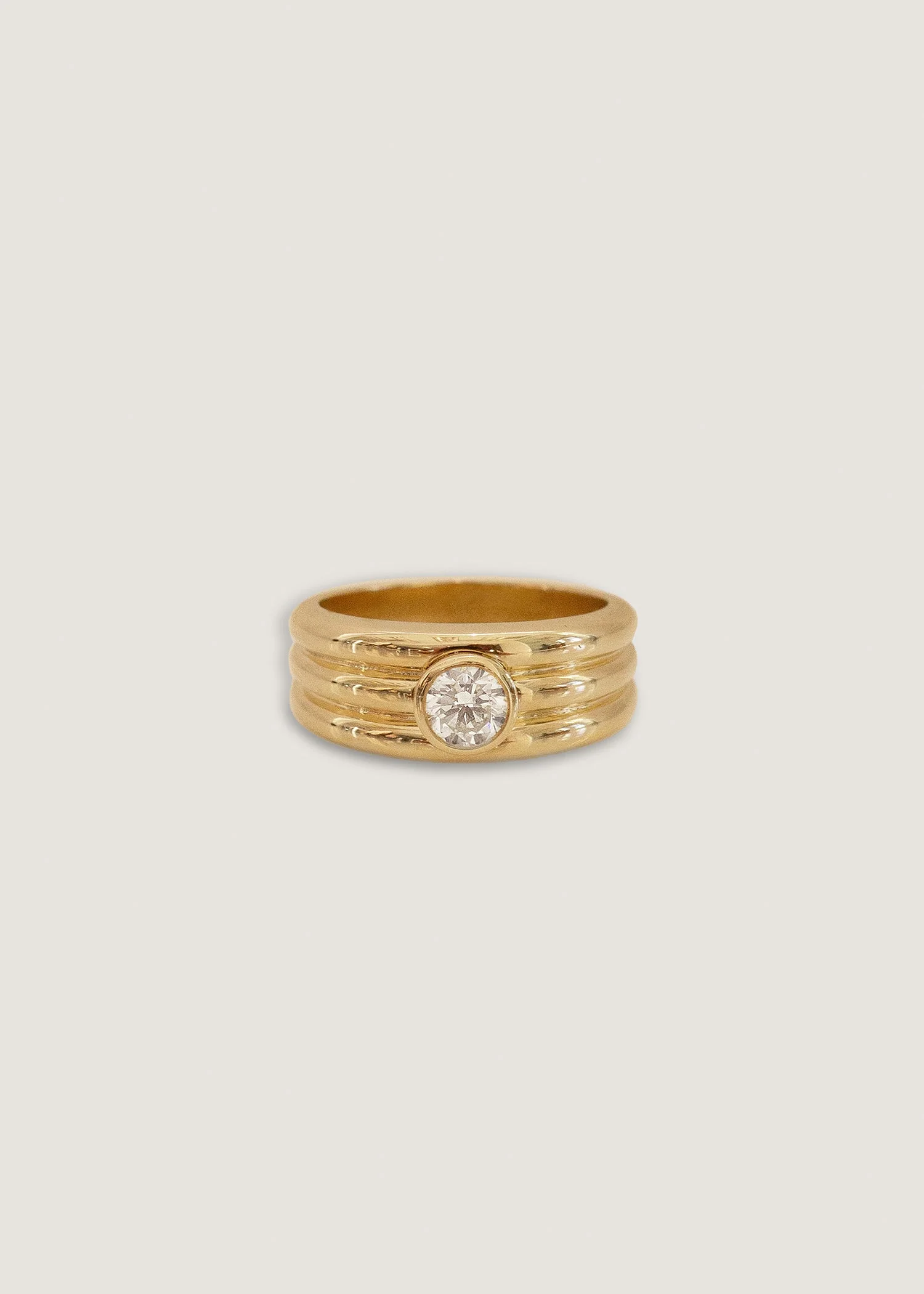 Kinn - Françoise Layered Ellipse Ring Diamond