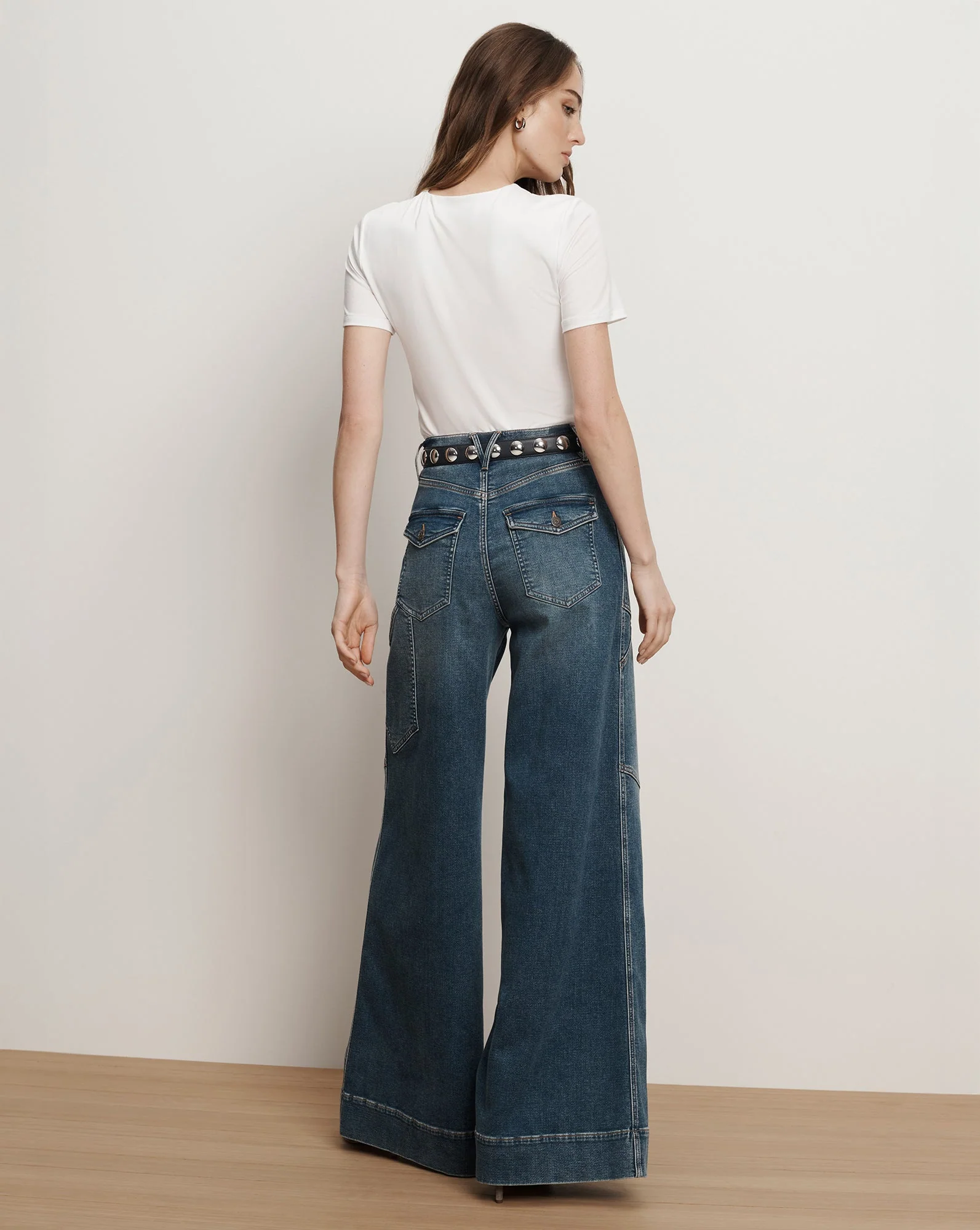 Veronica Beard - Freddy Wide - Leg Cargo Jean - Image 5