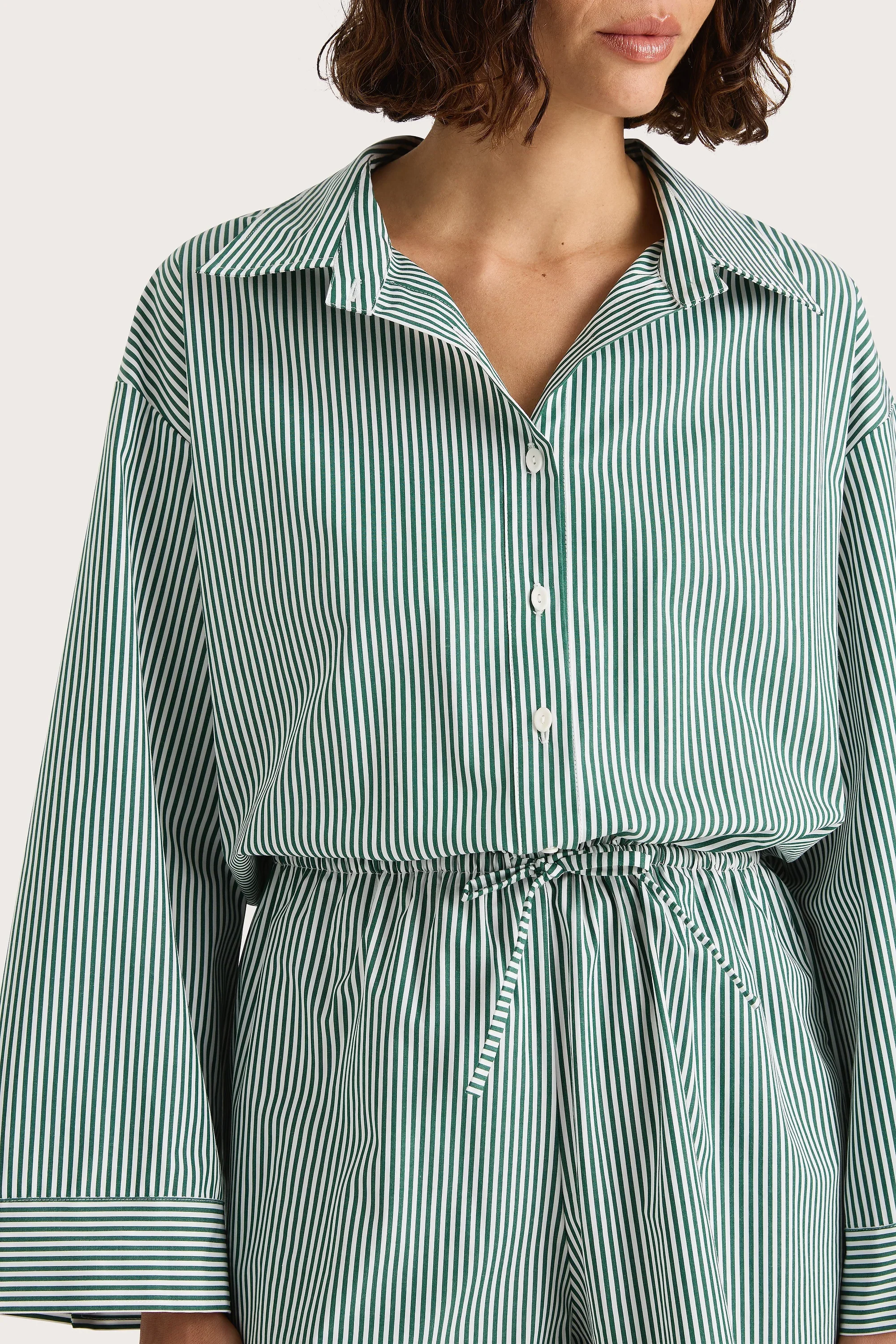 Faithfull - Freja Playsuit Green Stripe - Final Sale - Image 4