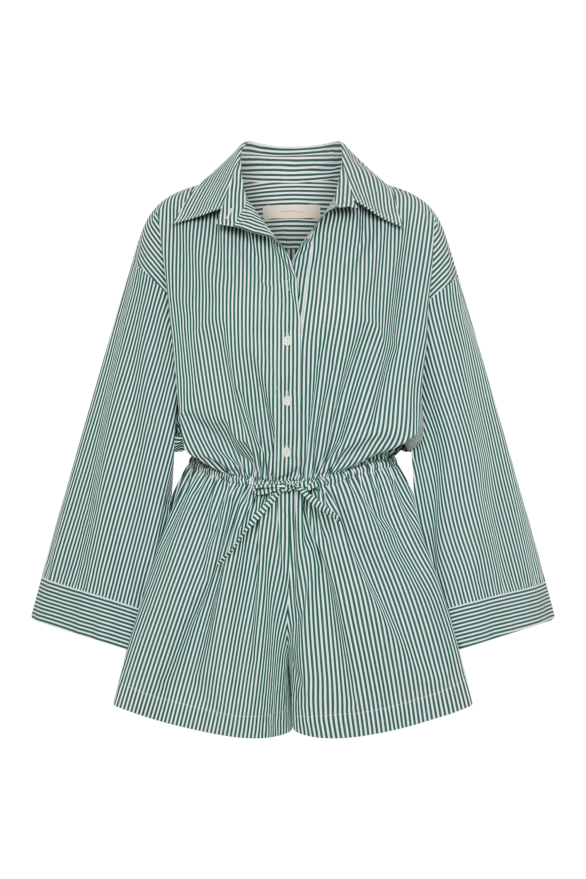 Faithfull - Freja Playsuit Green Stripe - Final Sale - Image 8
