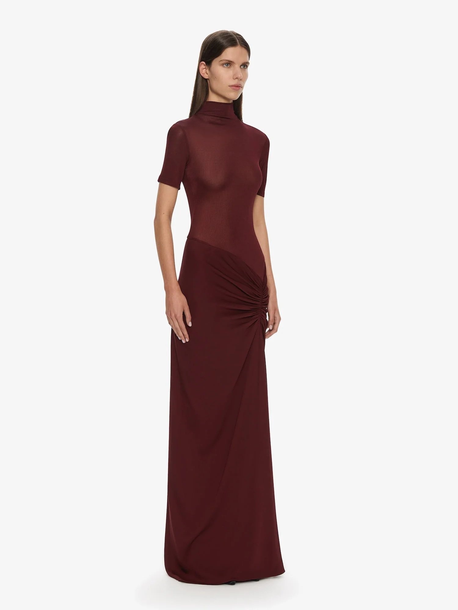 Christopher Esber - Fusion Ruched Tee Gown - Image 3