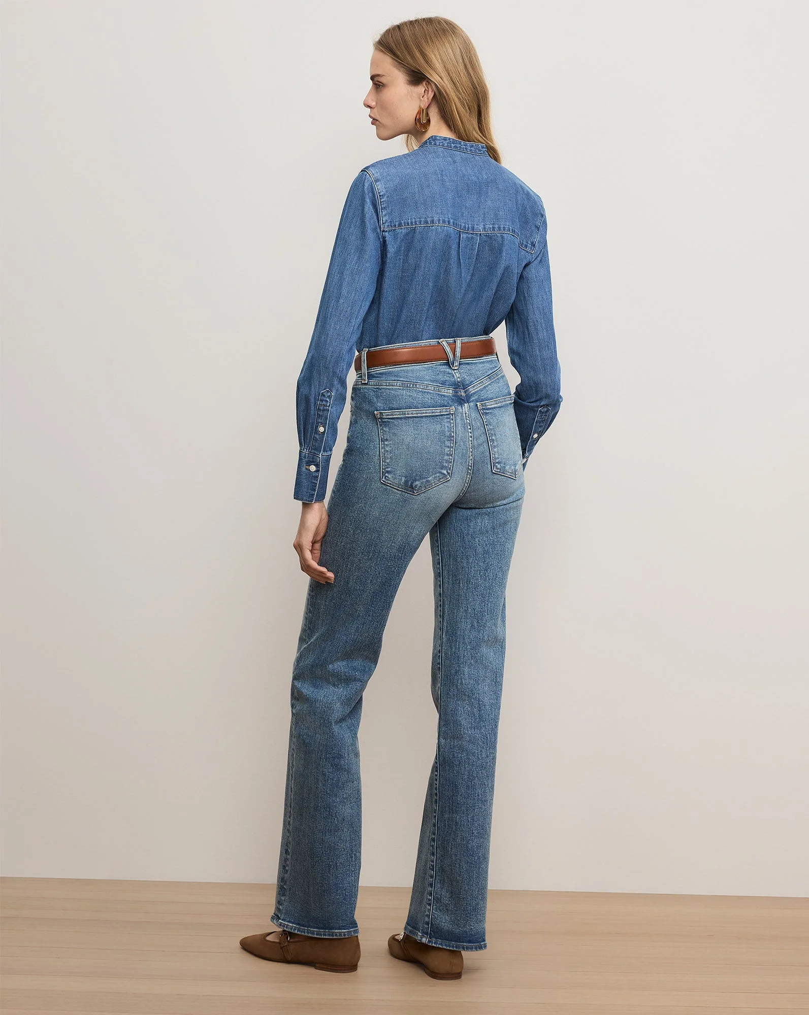 Veronica Beard - Gabby Denim Button - Down Shirt - Image 3