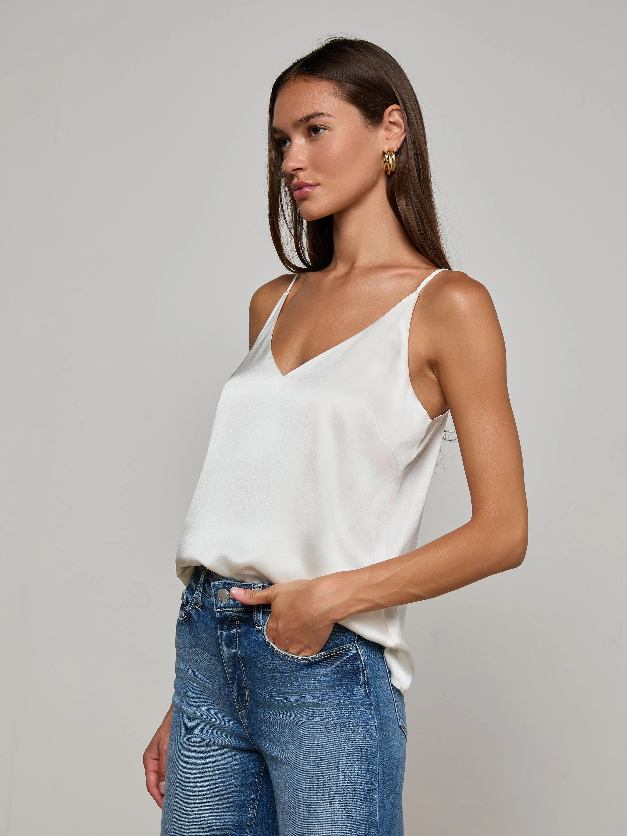 L'AGENCE - Gabriella Silk Camisole - Image 4