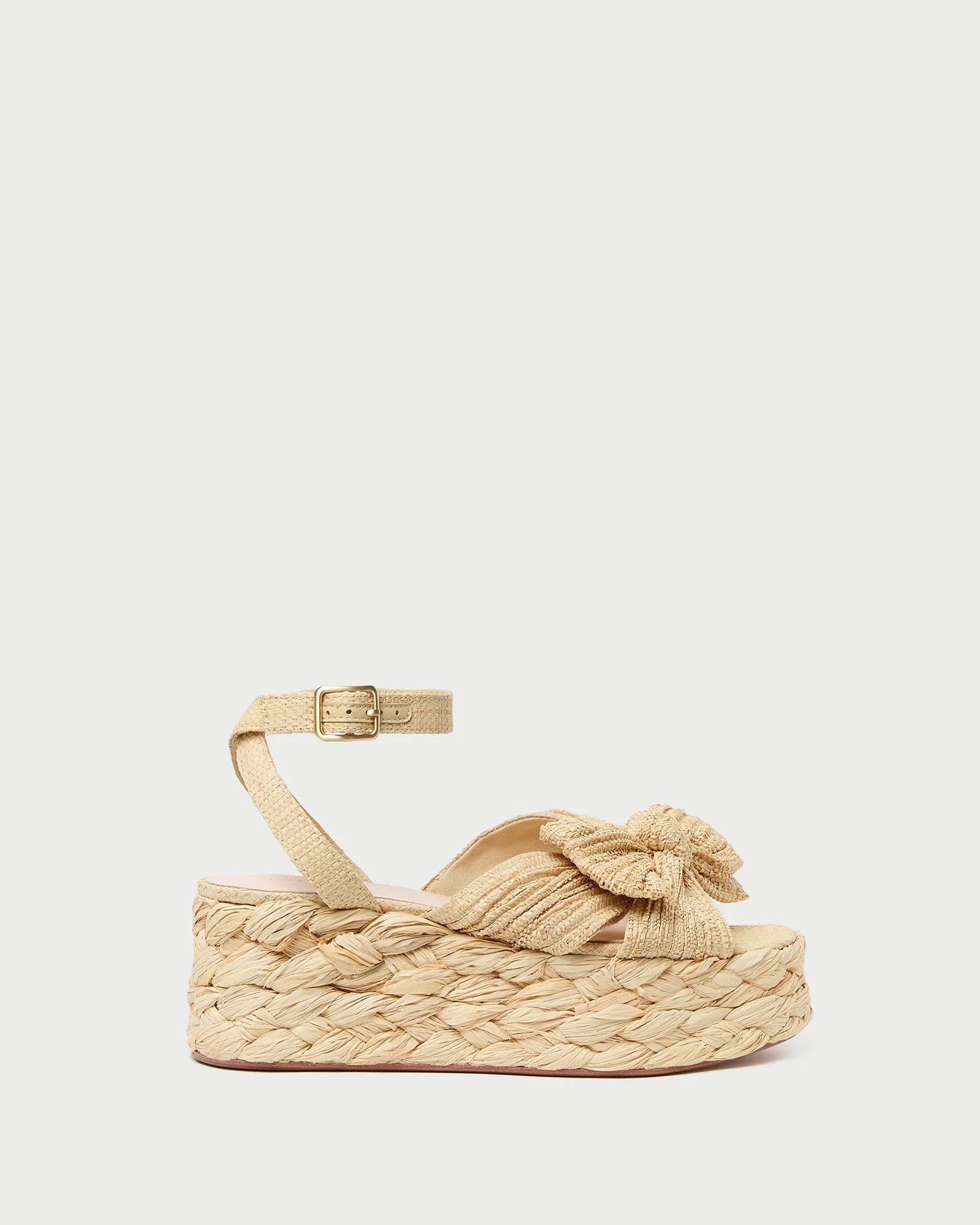Loeffler Randall - Gaby Natural Pleated Bow Espadrille