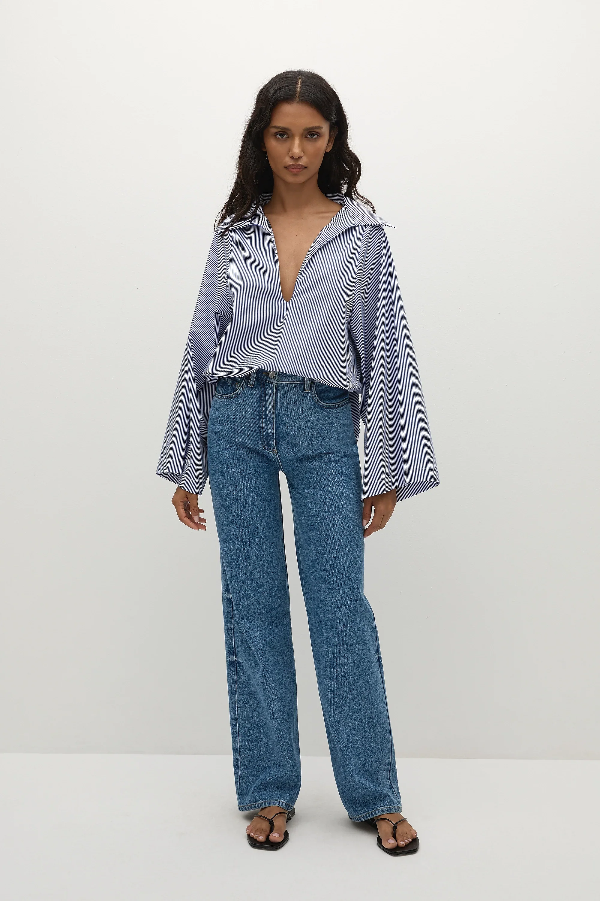 Faithfull - Gaia Top Helle Stripe Vintage Navy