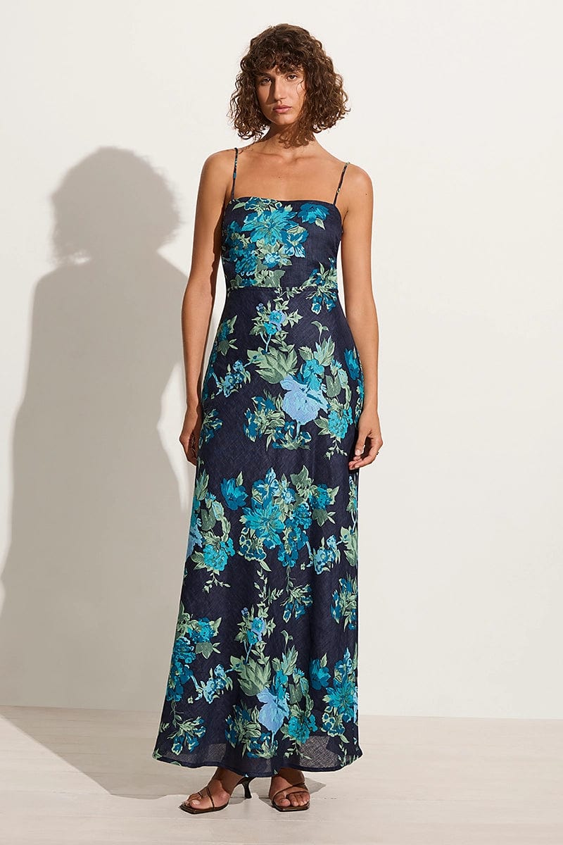 Faithfull - Garcia Maxi Dress Escala Floral Navy - Final Sale