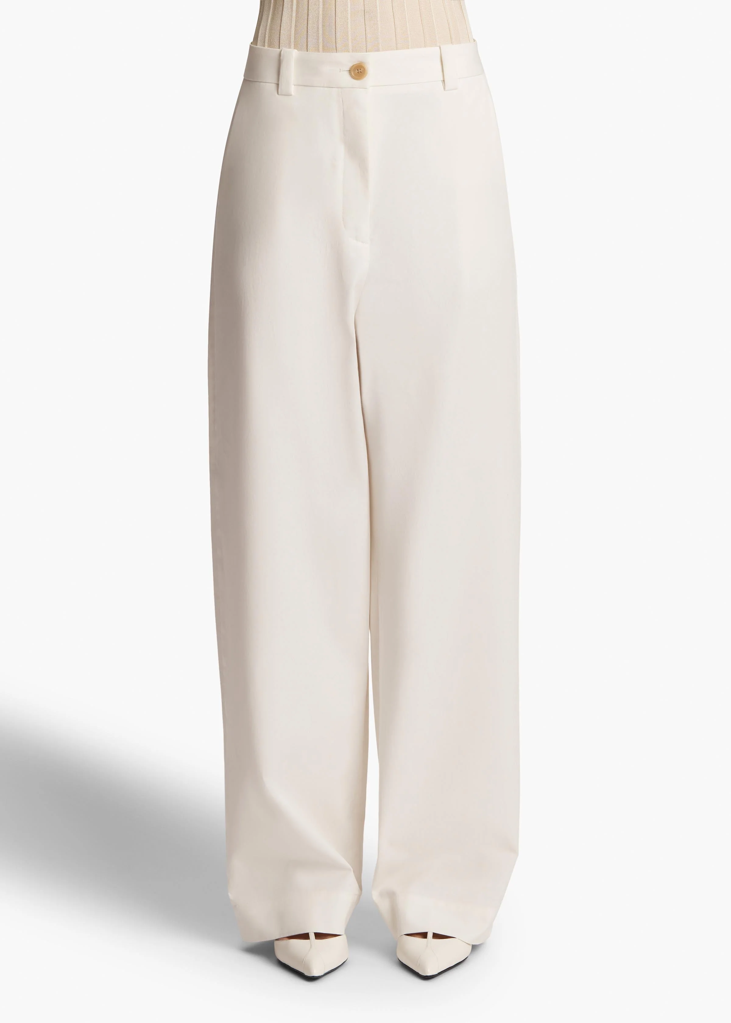 Khaite - Gari Pant in Chalk - Image 10