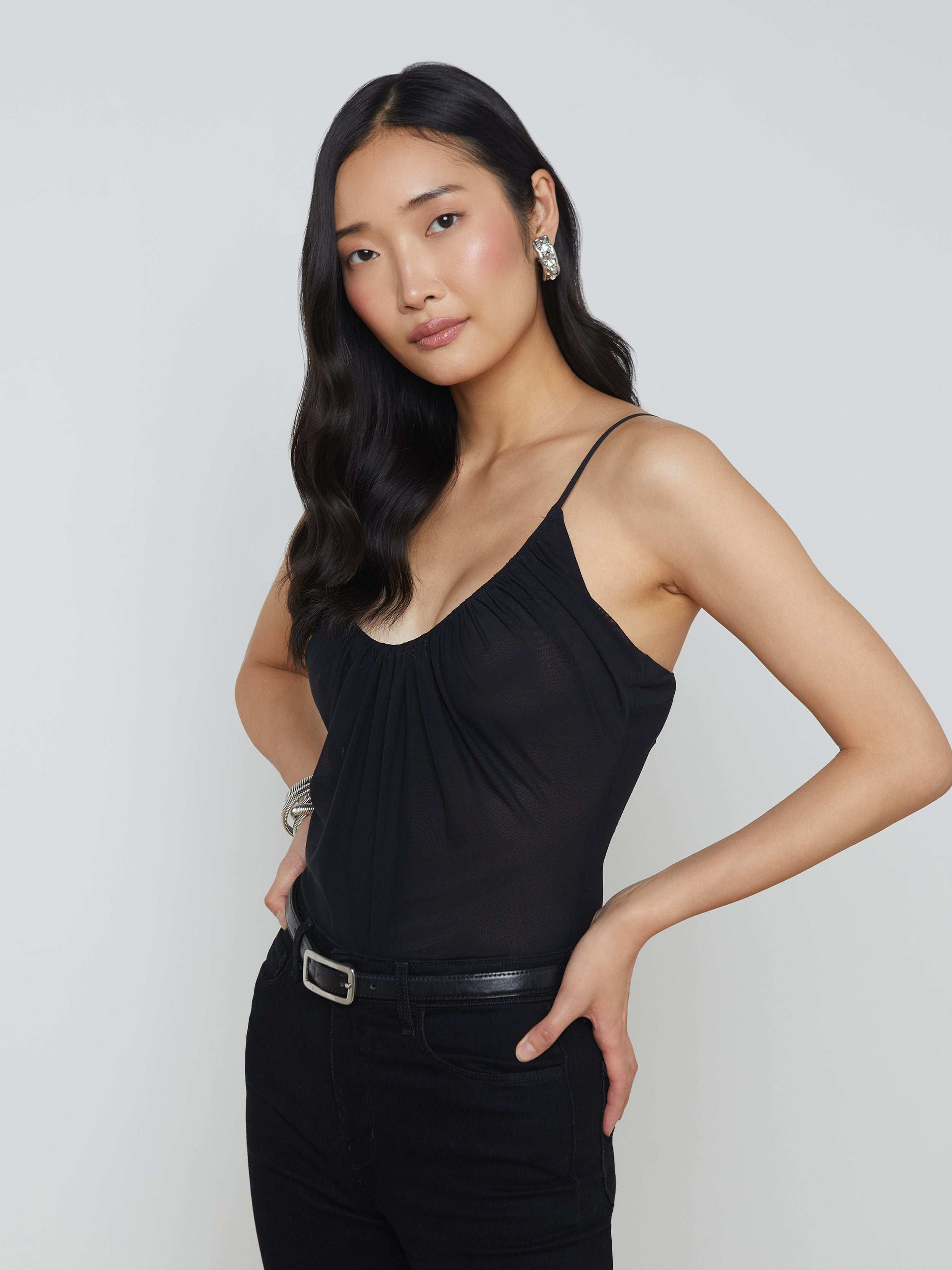 L'AGENCE - Gelina Mesh Bodysuit - Image 10