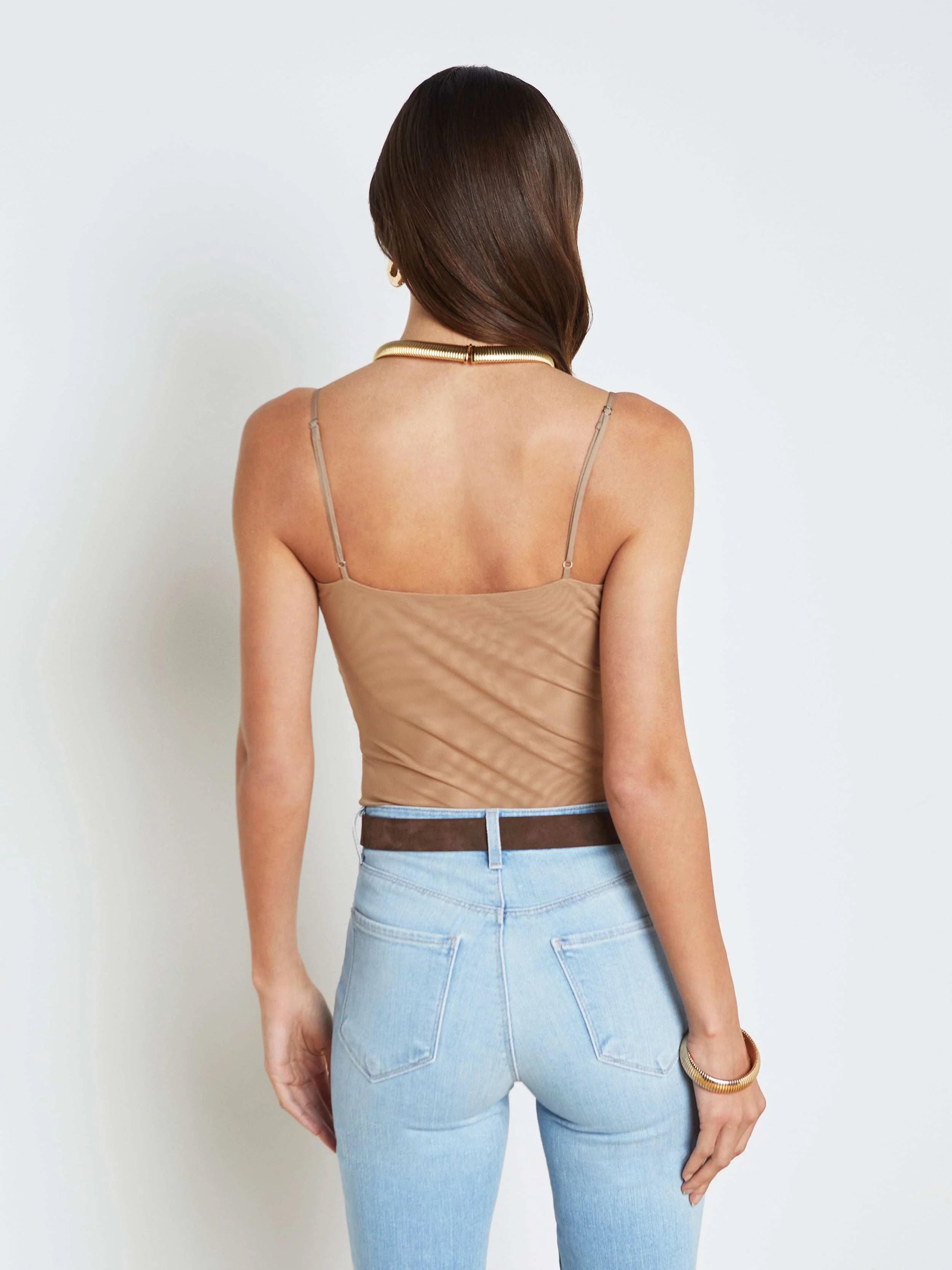 L'AGENCE - Gelina Mesh Bodysuit - Image 4
