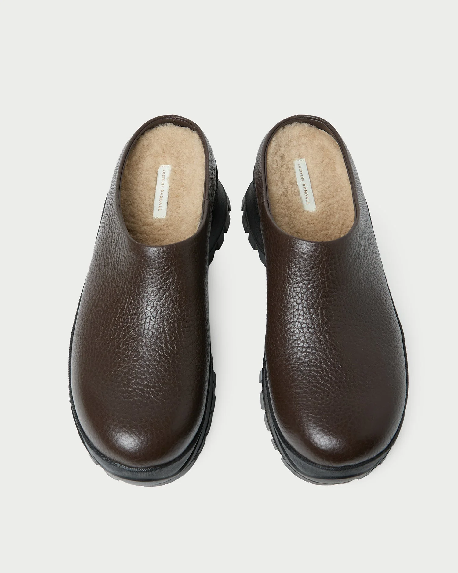 Loeffler Randall - Gemma Brown Leather Lug Mule - Image 3