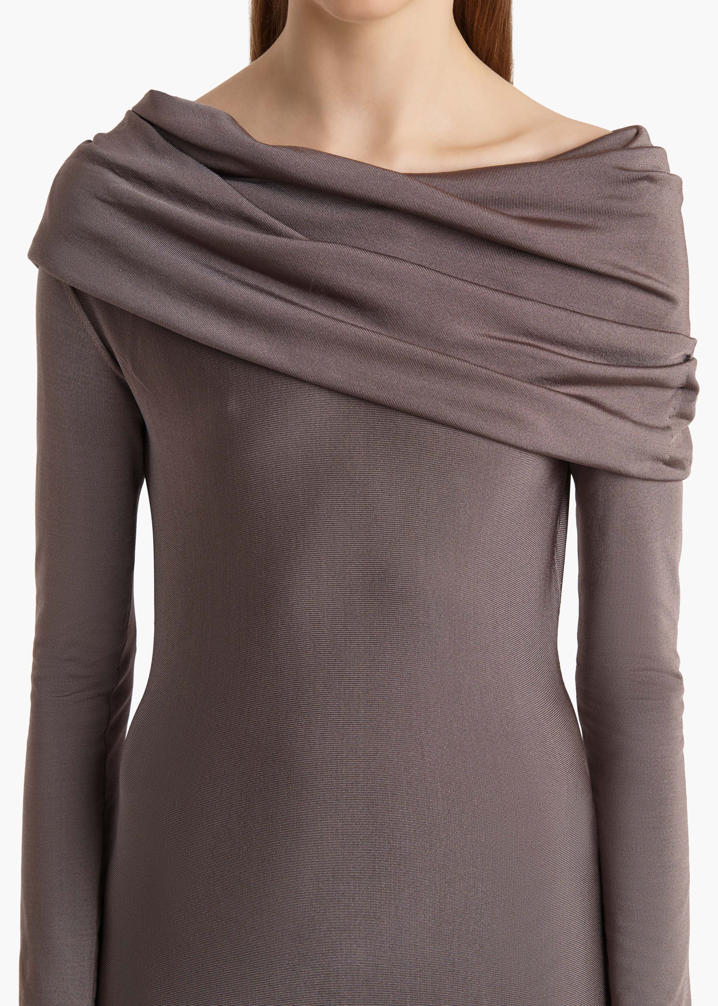 Khaite - Genesis Dress in Titanium - Image 13