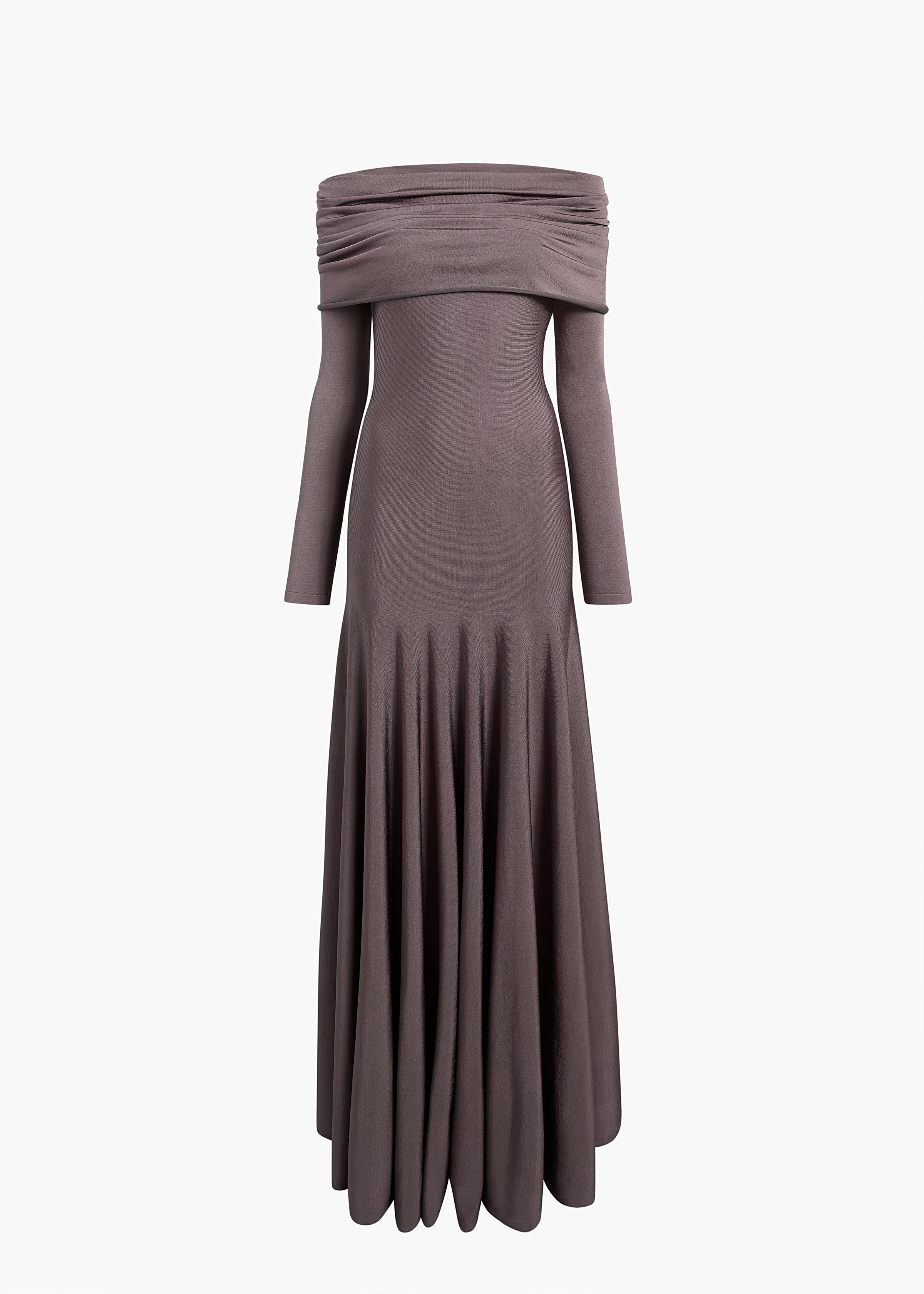 Khaite - Genesis Dress in Titanium - Image 8