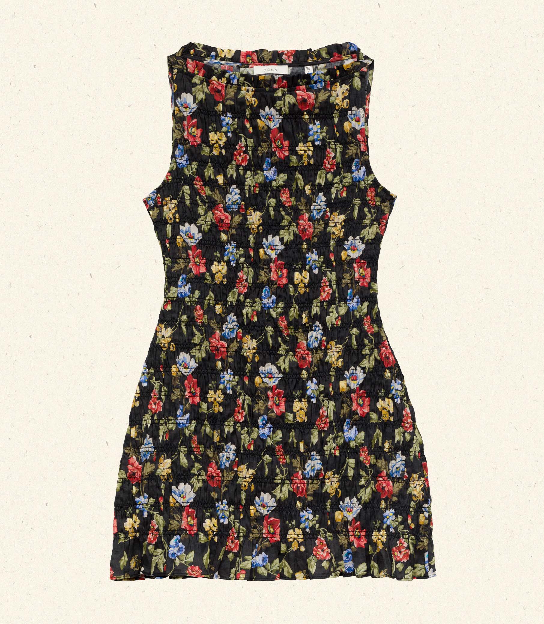 DÔEN - GIANNA DRESS -- NOIR WILD ROSE - Image 5