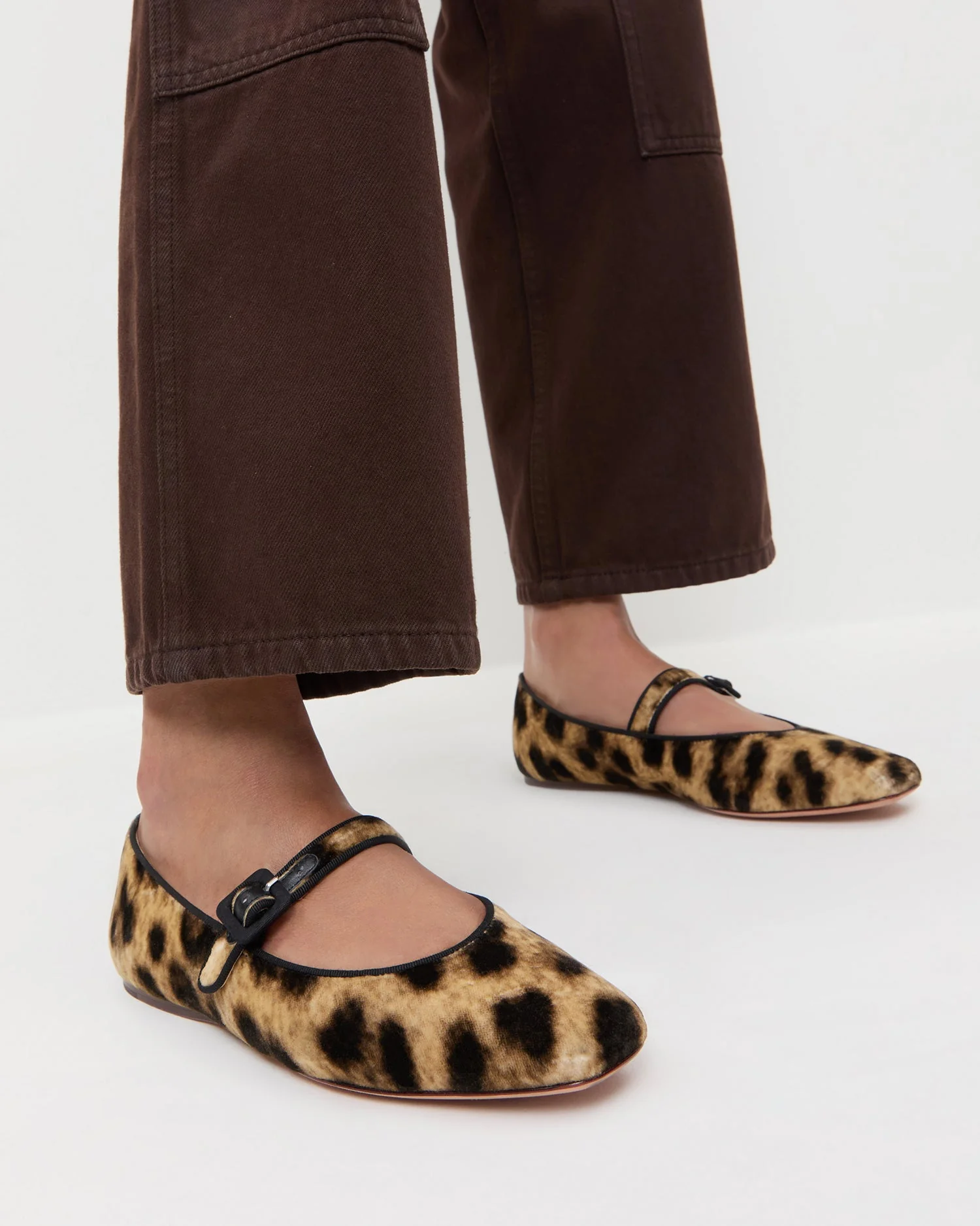 Loeffler Randall - Ginger Leopard Velvet Mary Jane - Image 2