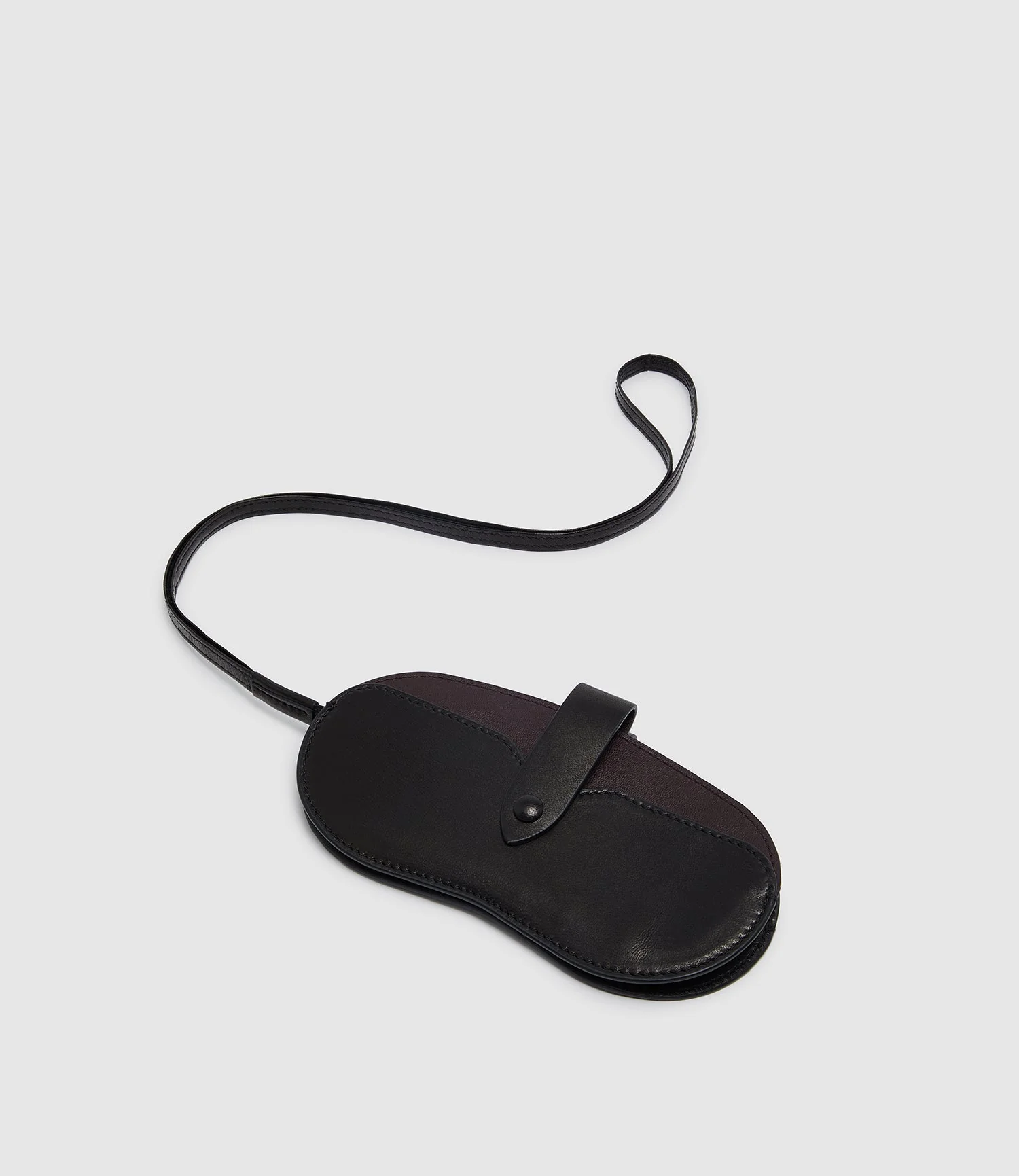 Metier - Glasses Case Double With Strap Buttery Nappa Black