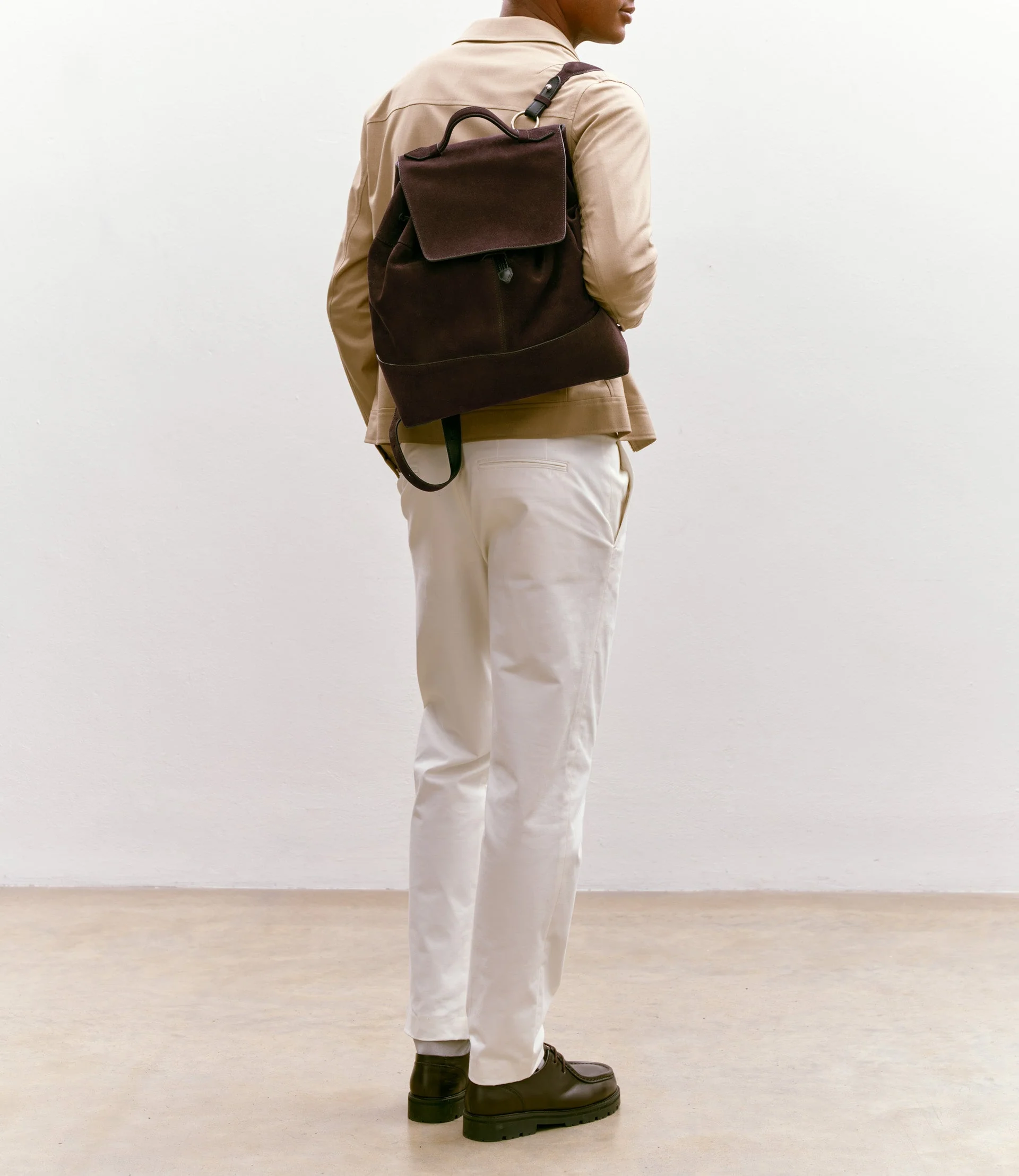Metier - Glide Backpack Suede Chocolate - Image 2