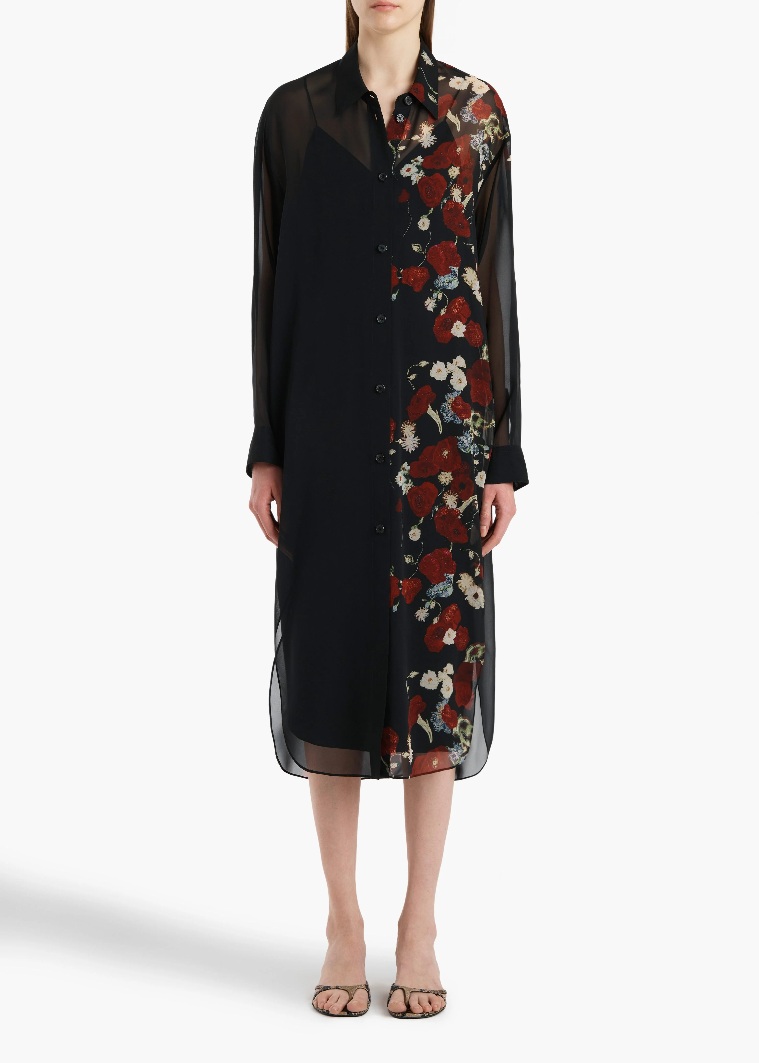 Khaite - Gloria Dress in Black and Red - Image 11