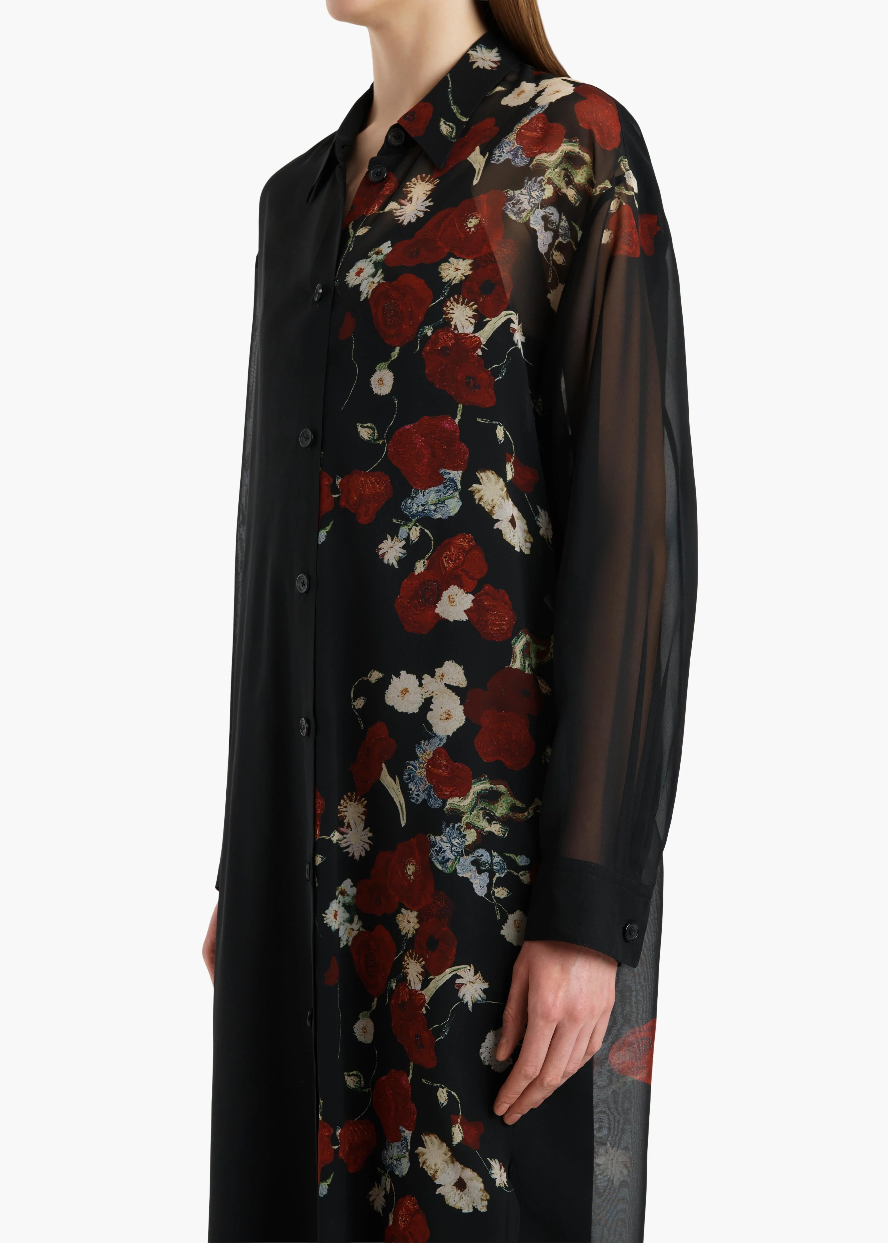 Khaite - Gloria Dress in Black and Red - Image 14