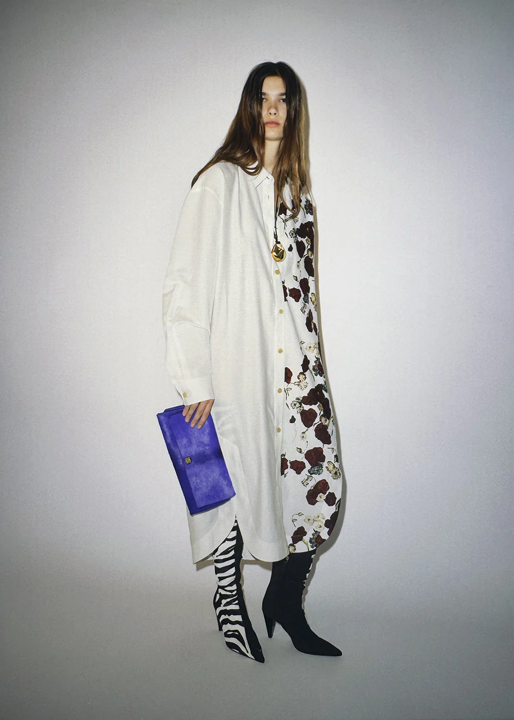 Khaite - Gloria Dress in Cream and Red - Image 7