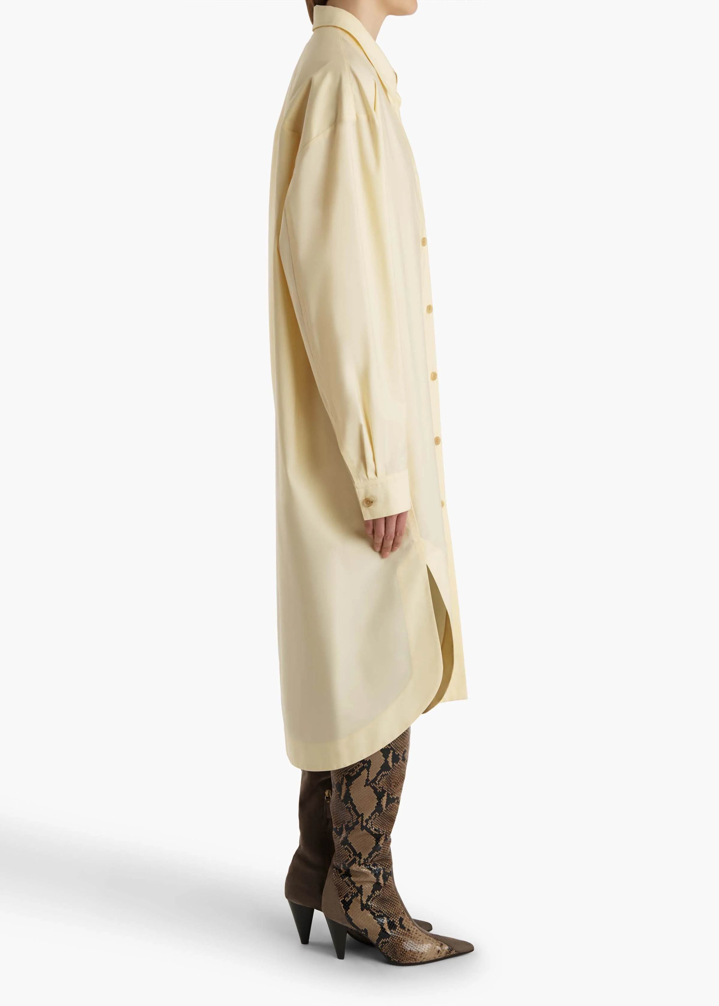 Khaite - Gloria Dress in Pale Yellow - Image 14