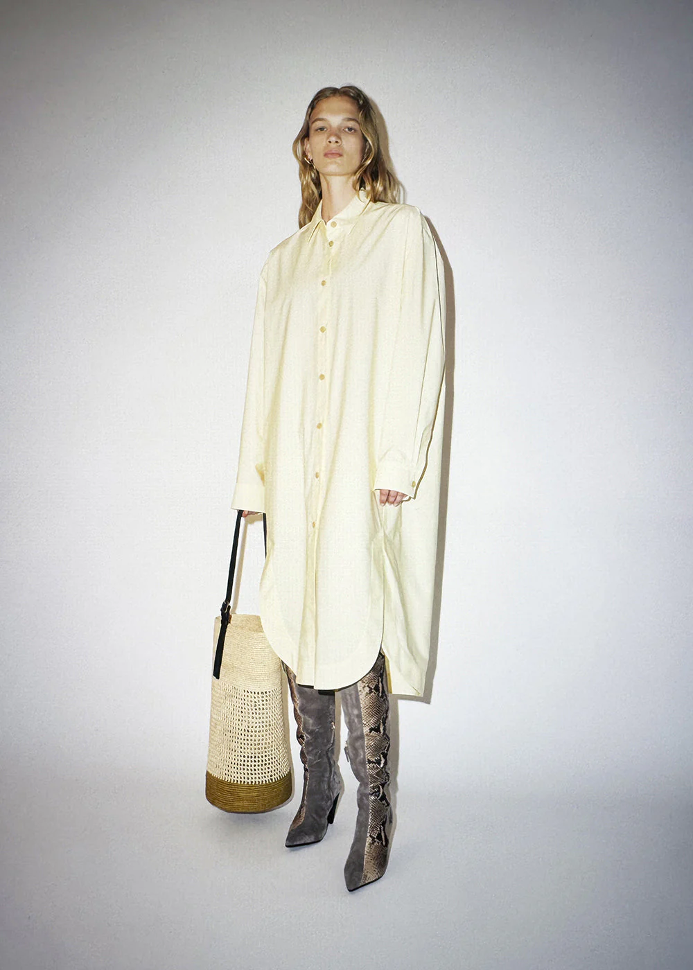 Khaite - Gloria Dress in Pale Yellow - Image 16
