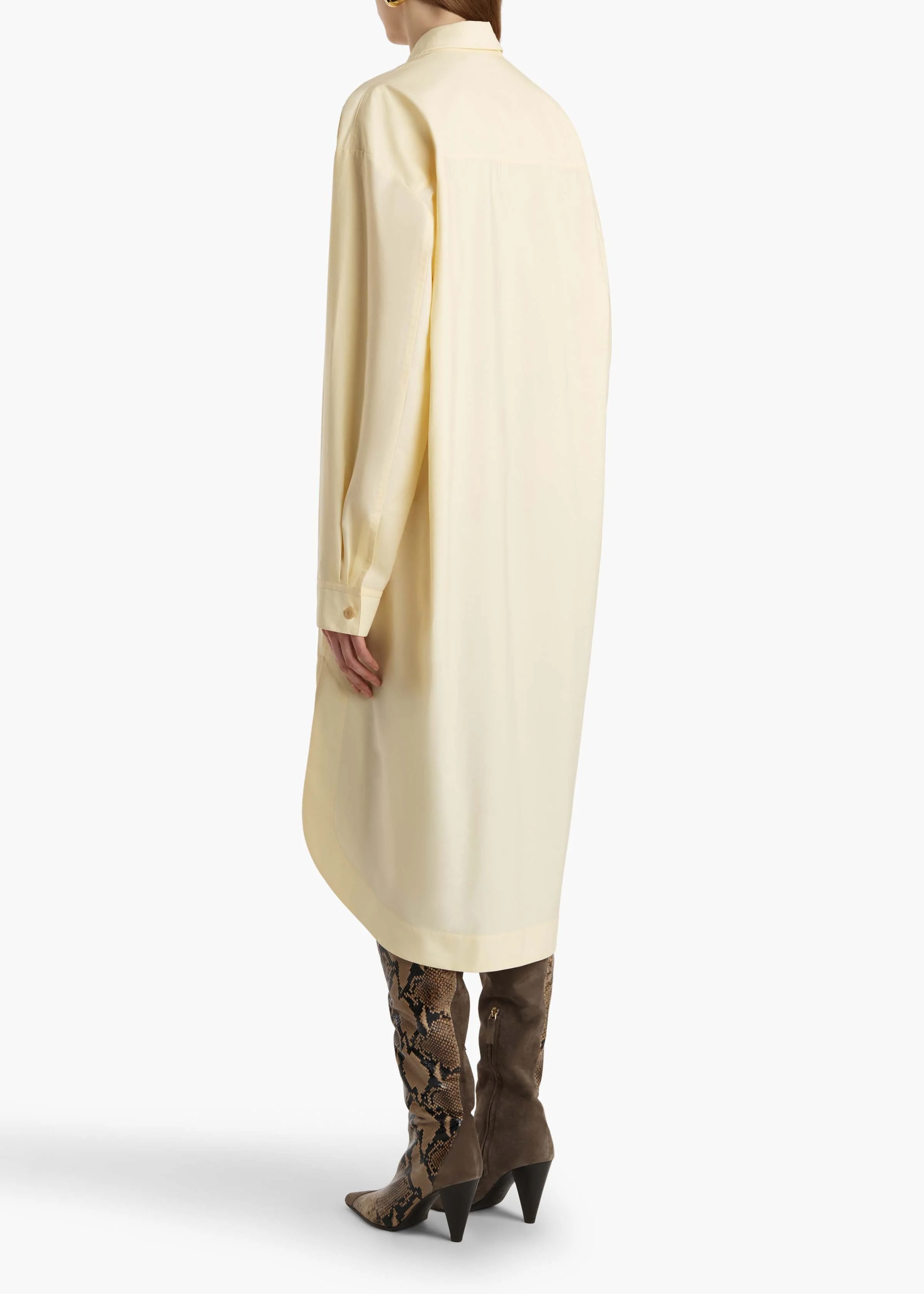 Khaite - Gloria Dress in Pale Yellow - Image 4