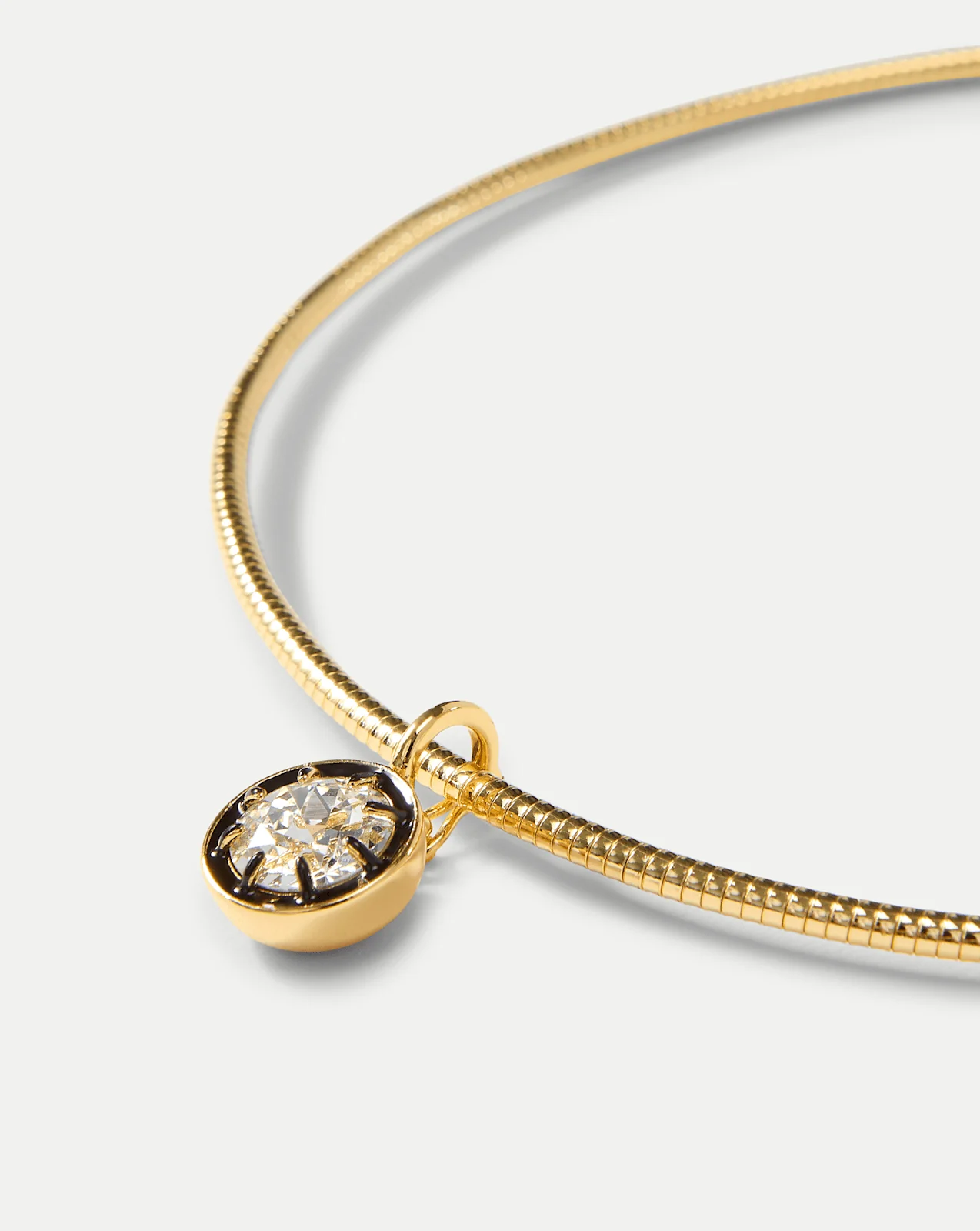 Veronica Beard - Gold Snake Chain Pendant Necklace - Image 3