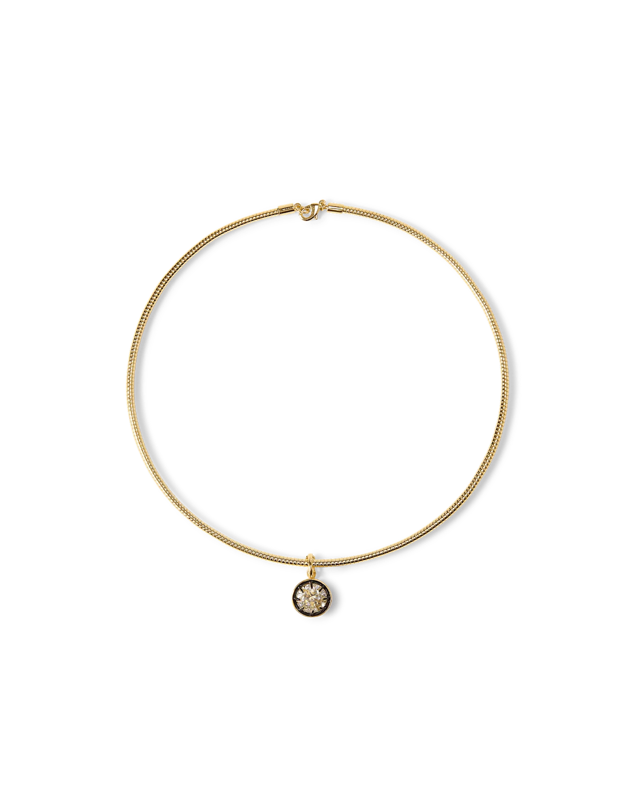 Veronica Beard - Gold Snake Chain Pendant Necklace - Image 5